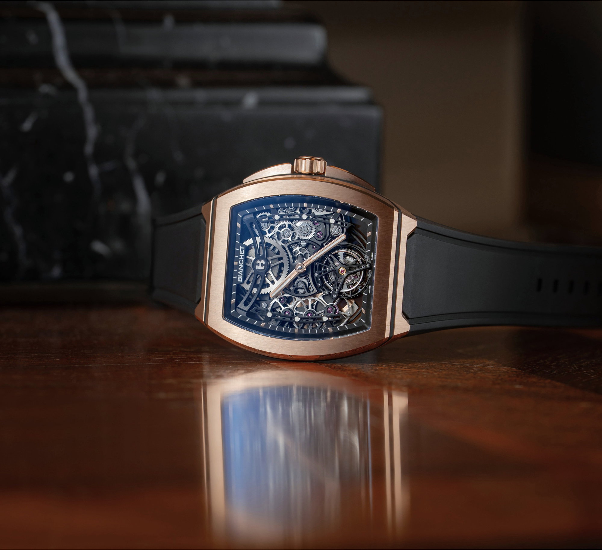 UltraFino Rose Gold Skeleton Black - Image 3