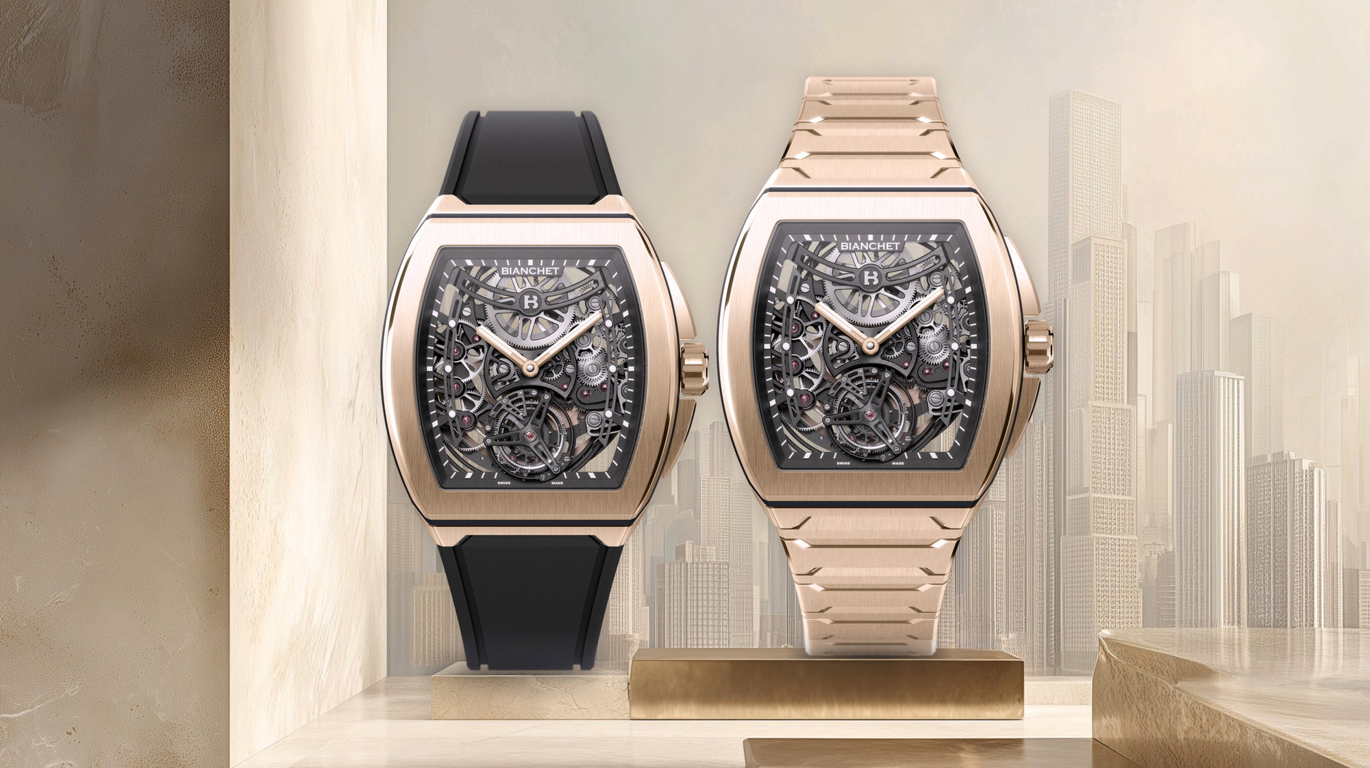 UltraFino Rose Gold Skeleton Black - Image 4