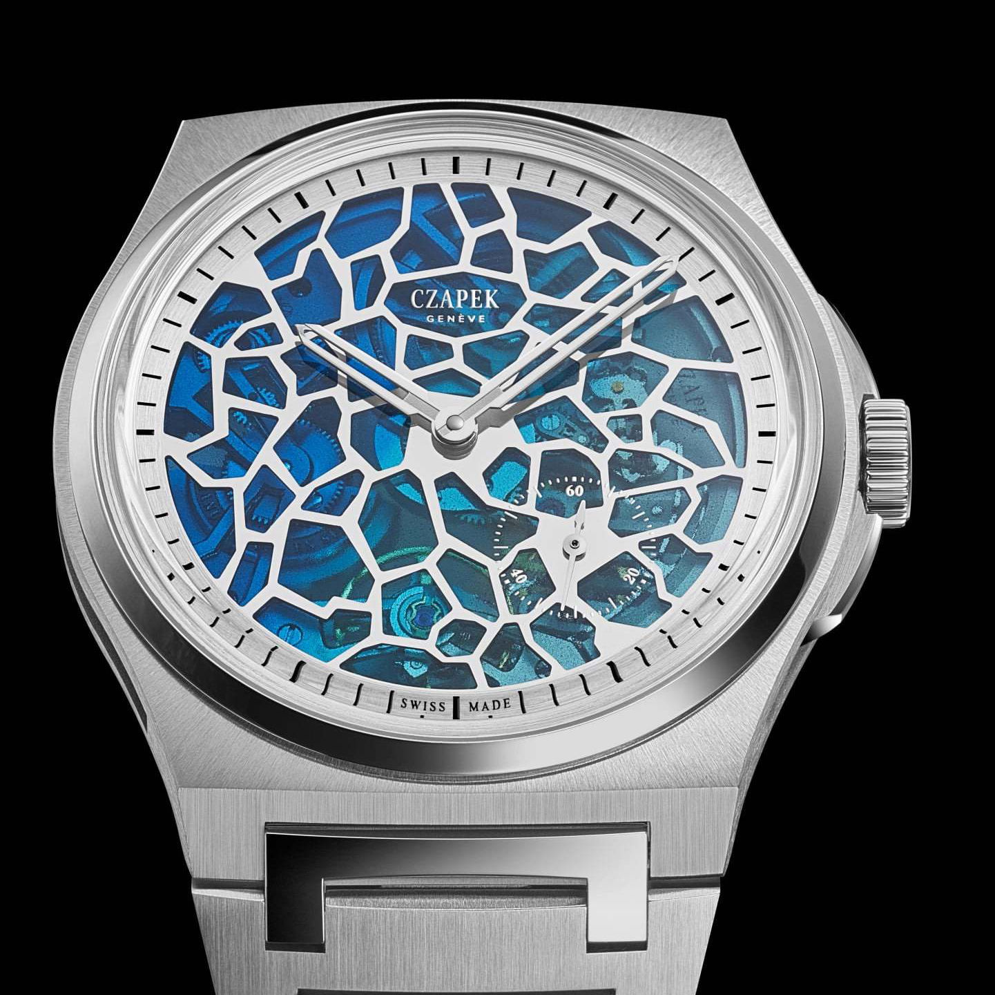 Czapek Antarctique Plique-a-jour Polar Blue