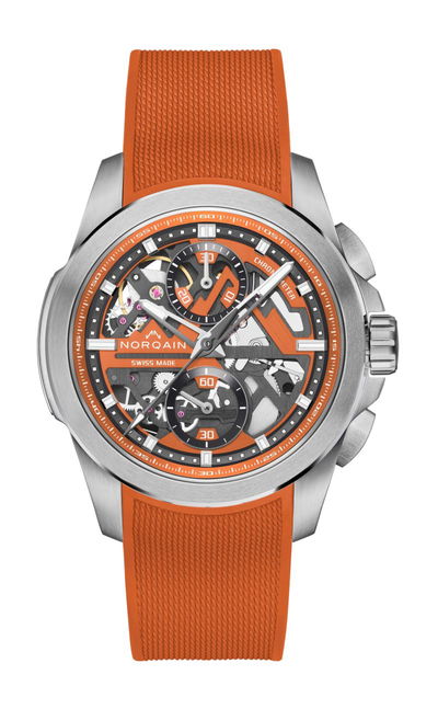 NORQAIN Independence Skeleton Chrono 42 Orange