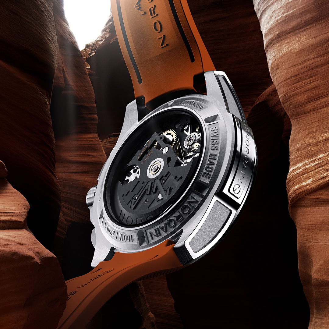 NORQAIN Independence Skeleton Chrono 42 Orange