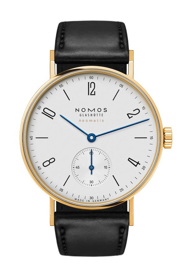Nomos Glashütte Tangente gold neomatik 35