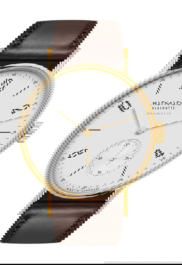 Nomos Glashütte Tangente gold neomatik doré