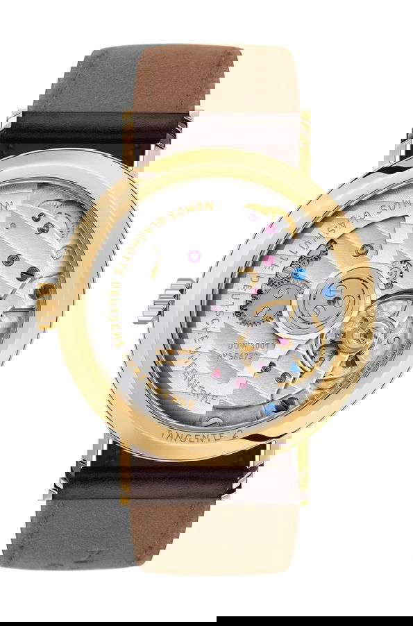 Nomos Glashütte Tangente gold neomatik doré