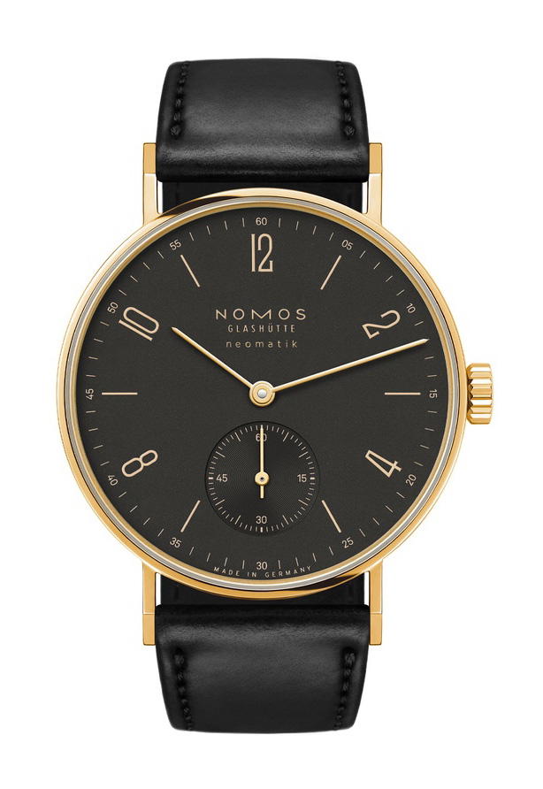 Nomos Glashütte Tangente gold neomatik 35 ruthenium