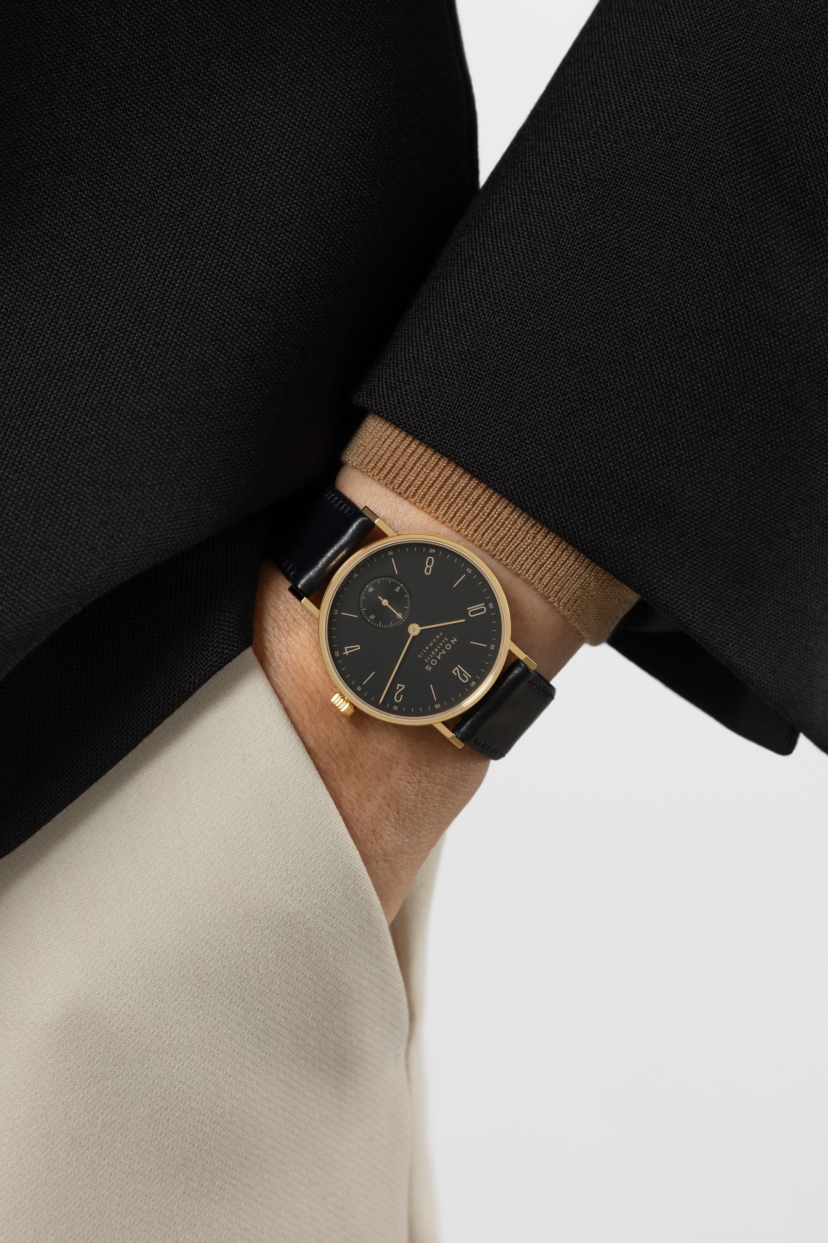 Nomos Glashütte Tangente gold neomatik 35 ruthenium