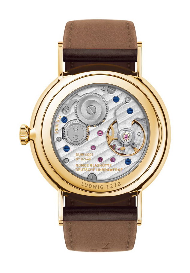Nomos Glashütte Ludwig gold doré