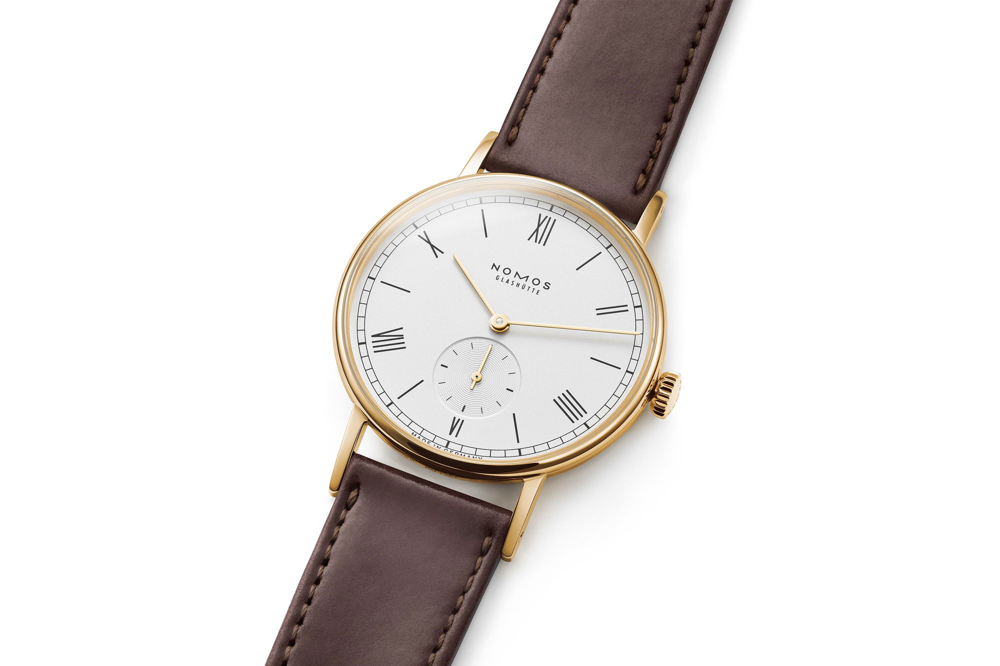Nomos Glashütte Ludwig gold doré