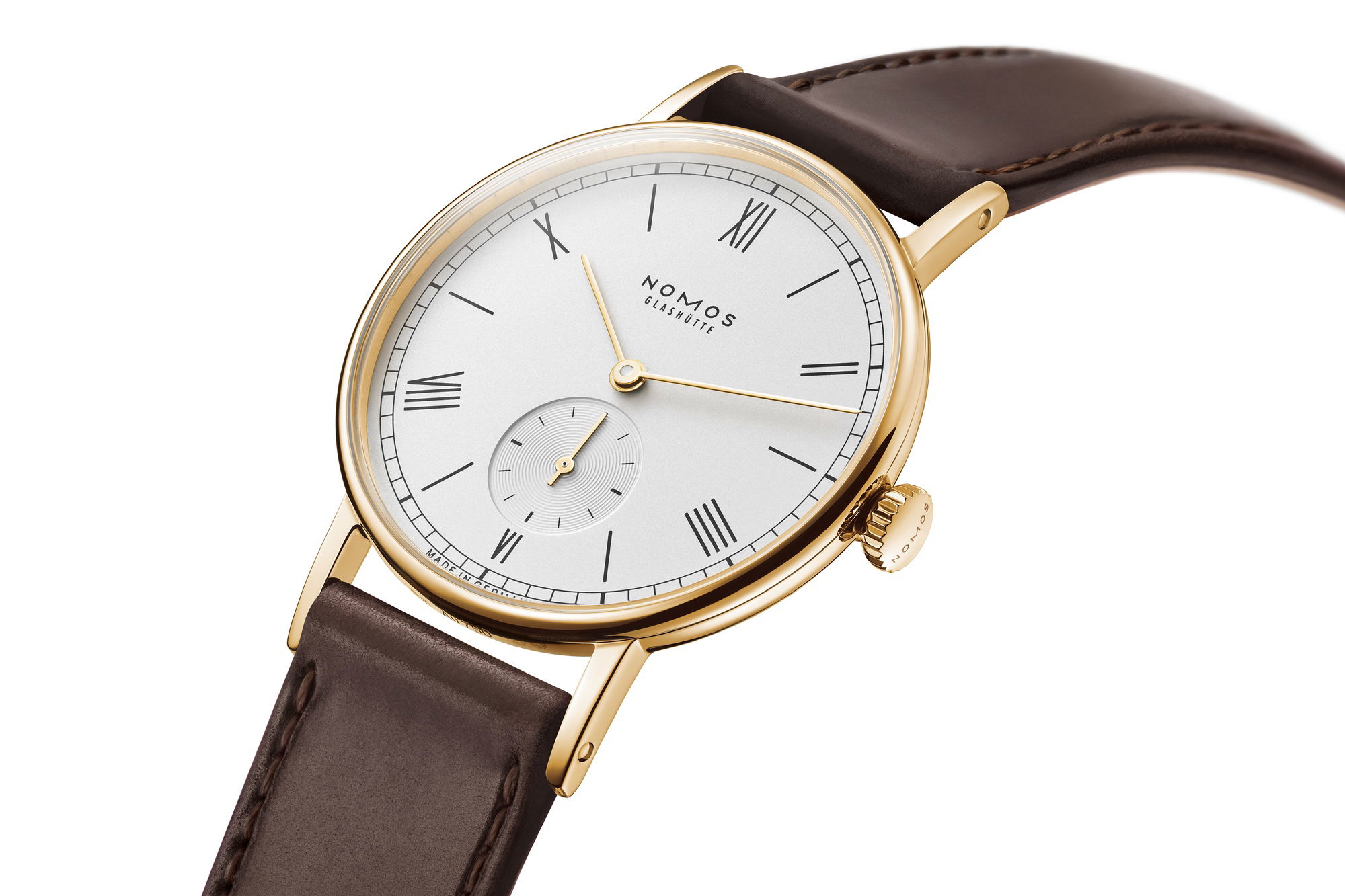 Nomos Glashütte Ludwig gold doré