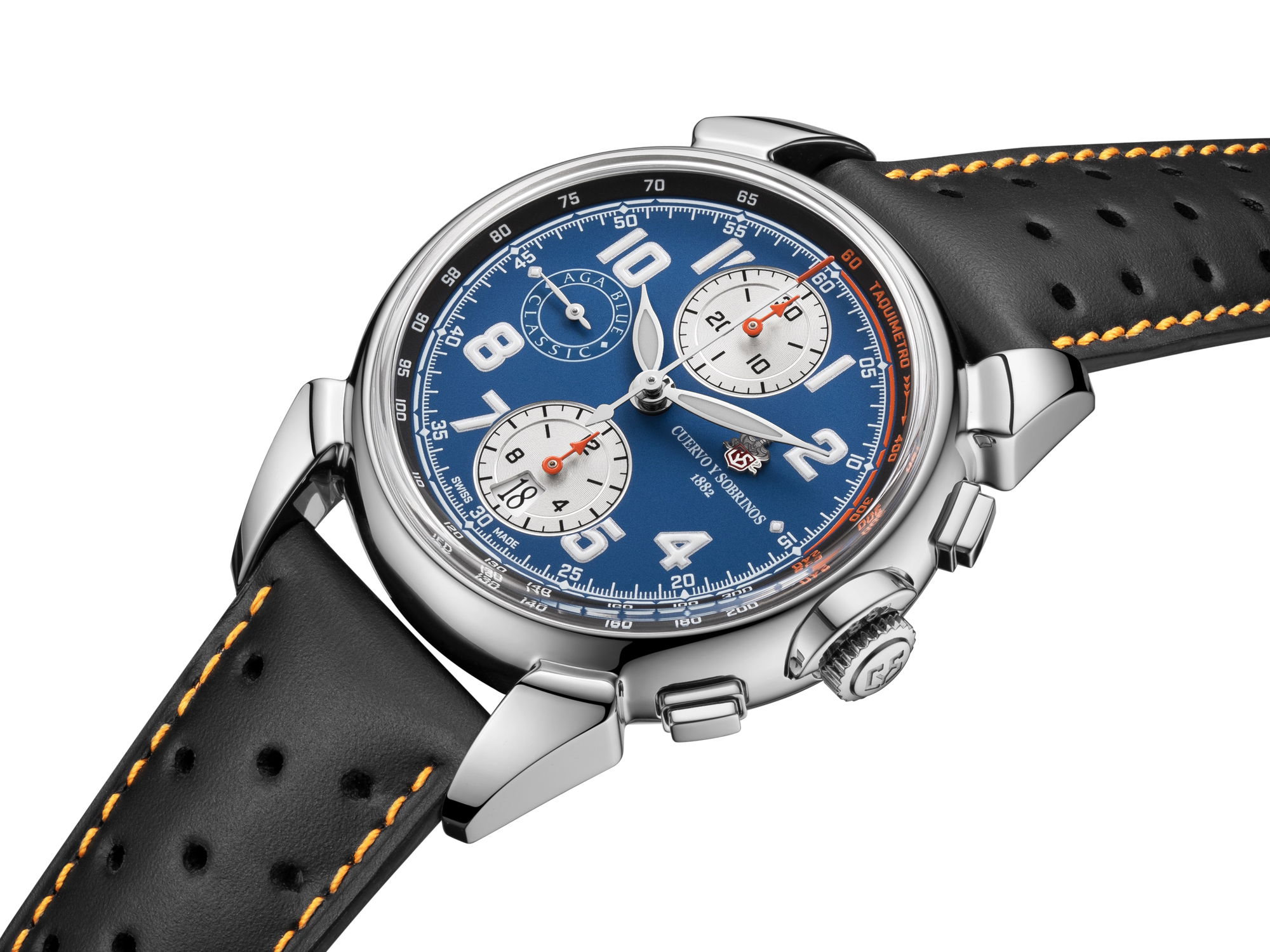 Cuervo y Sobrinos Chrongraph Aga Blue Classic