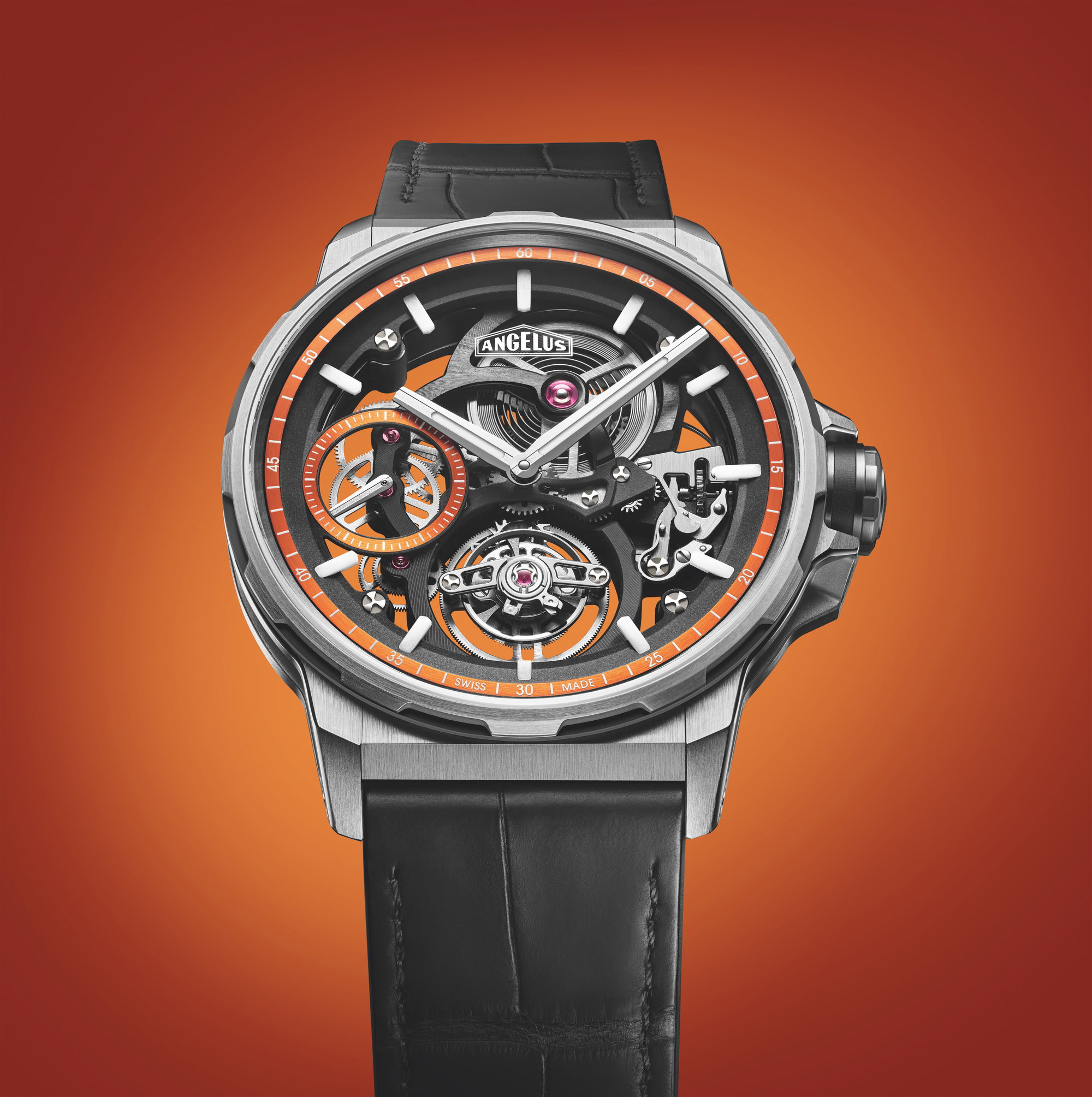 Flying Tourbillon Skeleton Titanium Orange - Image 3