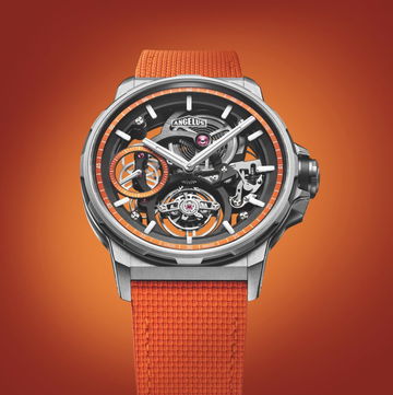 Angelus Flying Tourbillon Skeleton Titanium Orange Edition