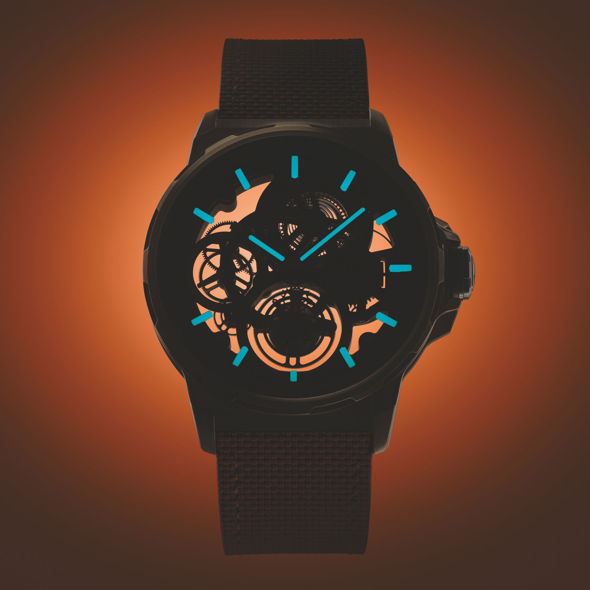 Angelus Flying Tourbillon Skeleton Titanium Orange Edition