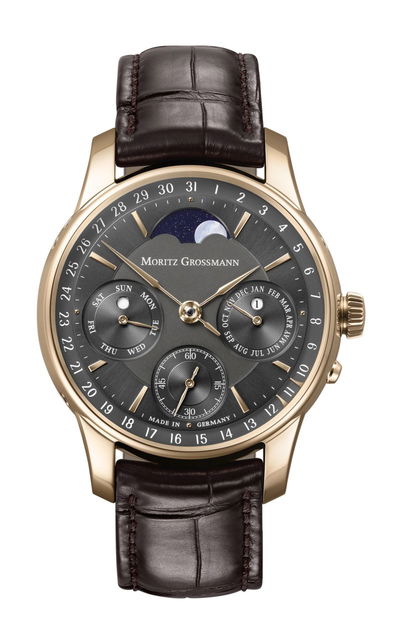 Moritz Grossmann Perpetual Calendar Rose Gold Charcoal