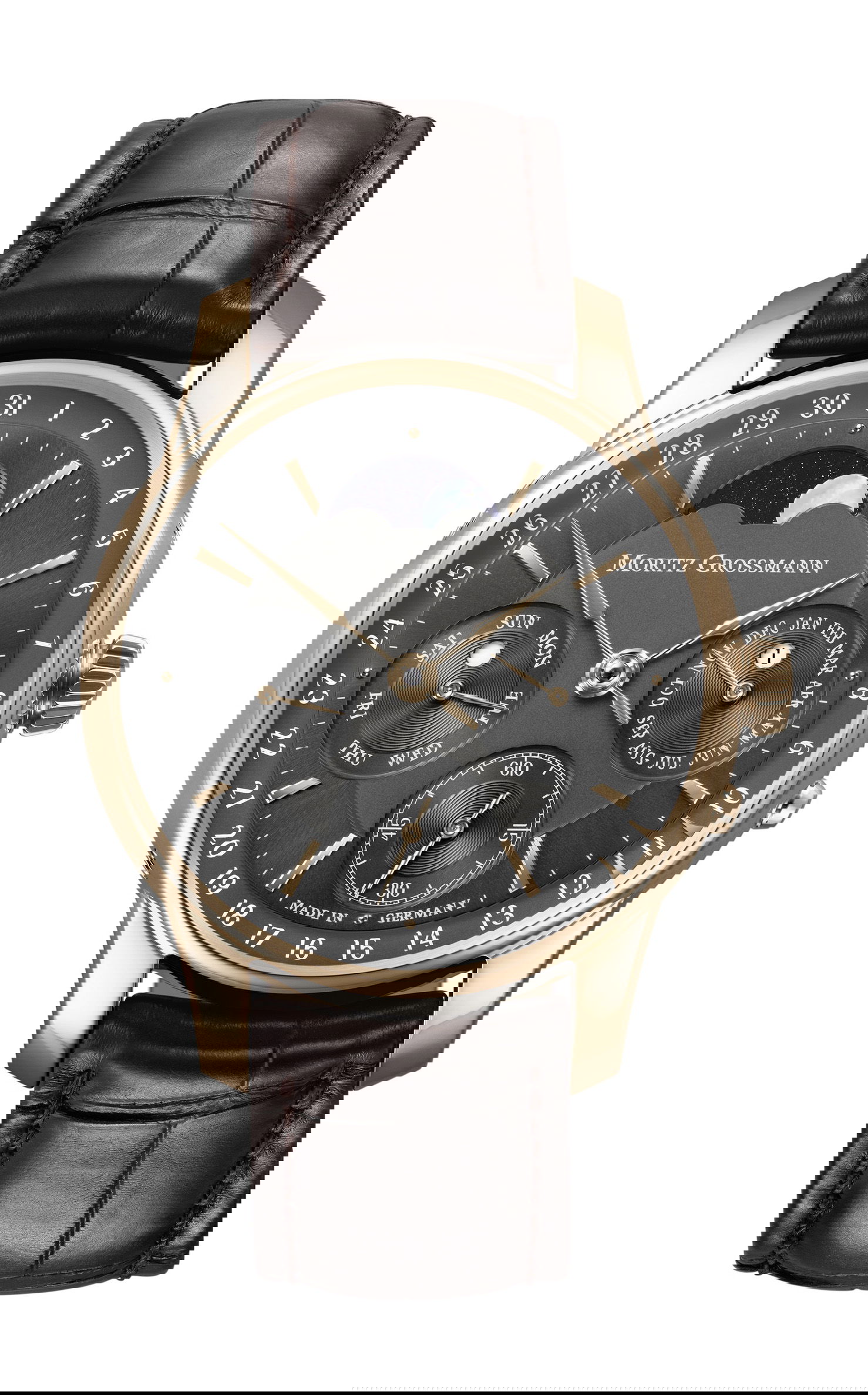 Moritz Grossmann Perpetual Calendar Rose Gold Charcoal