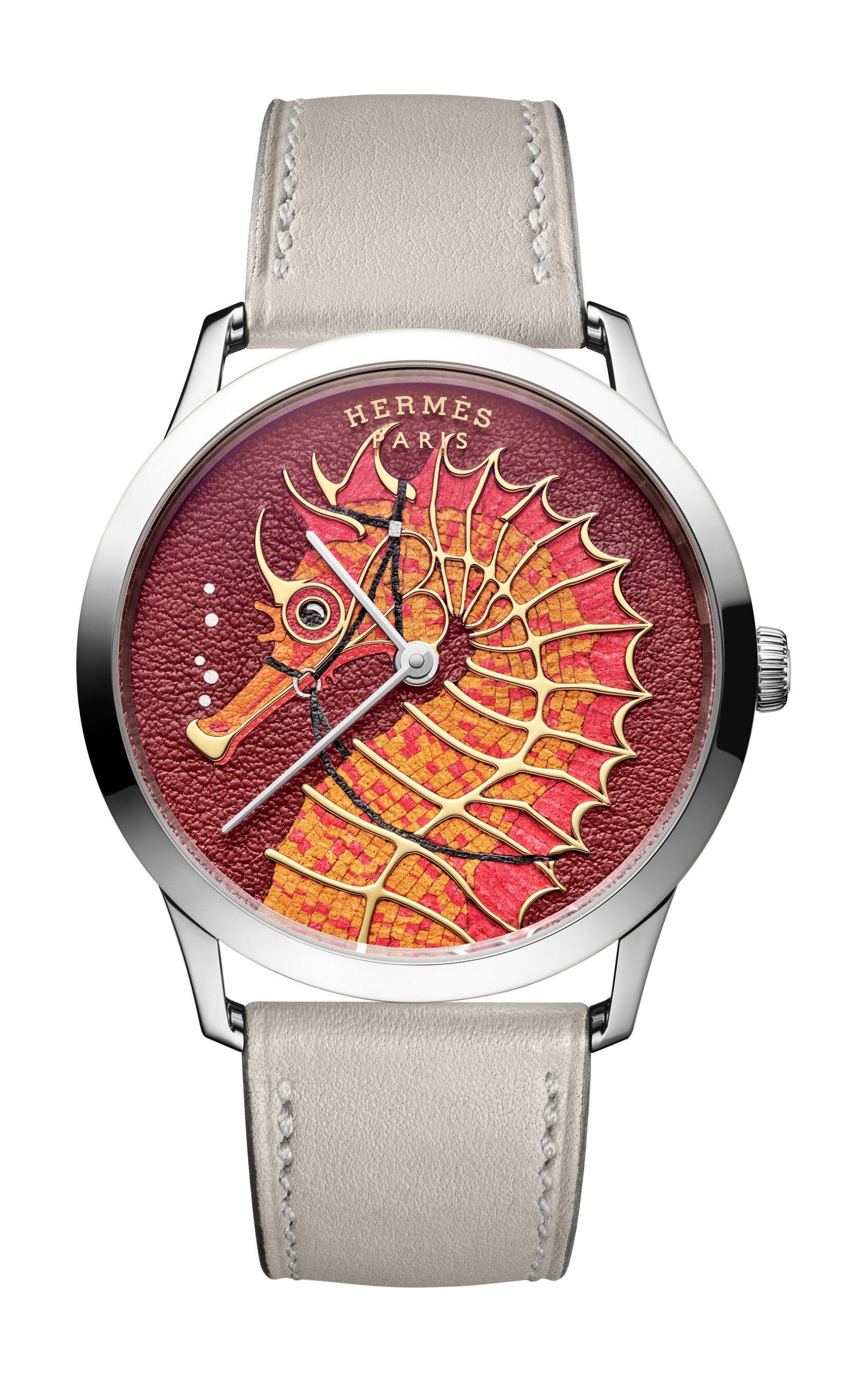 Hermès Slim d&#039;Hermès Hippocampe Red