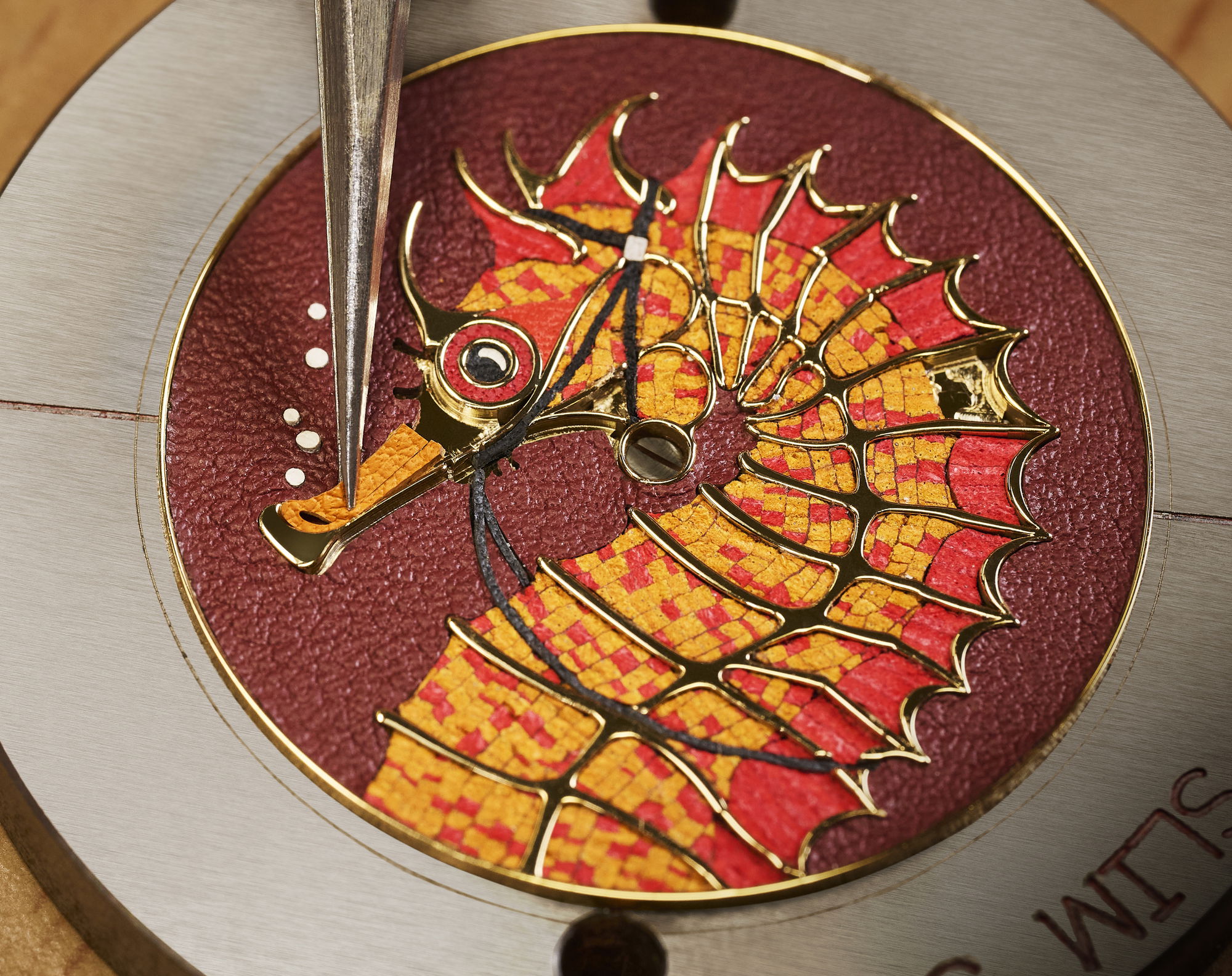 Hermès Slim d&#039;Hermès Hippocampe Red