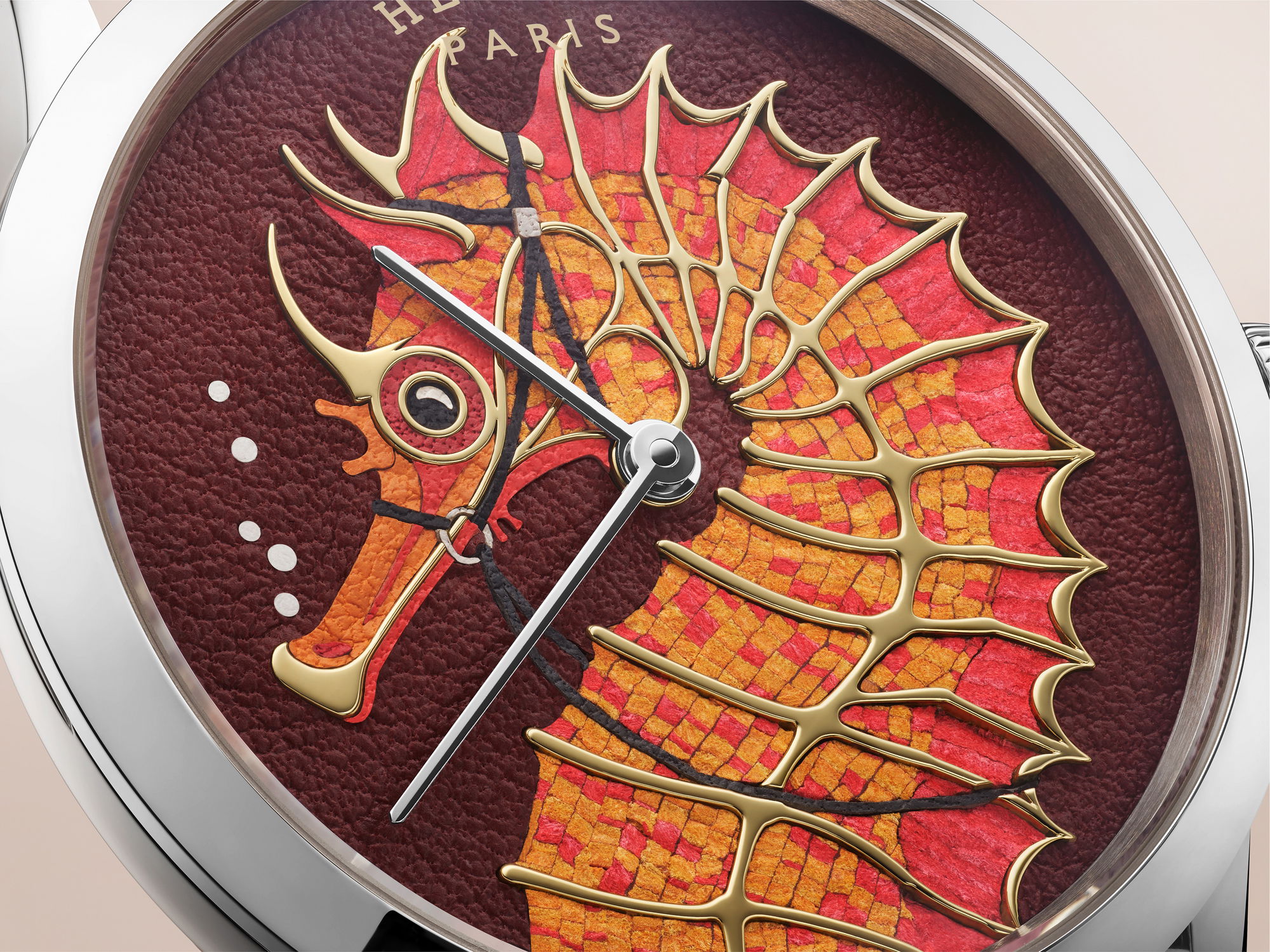 Hermès Slim d&#039;Hermès Hippocampe Red