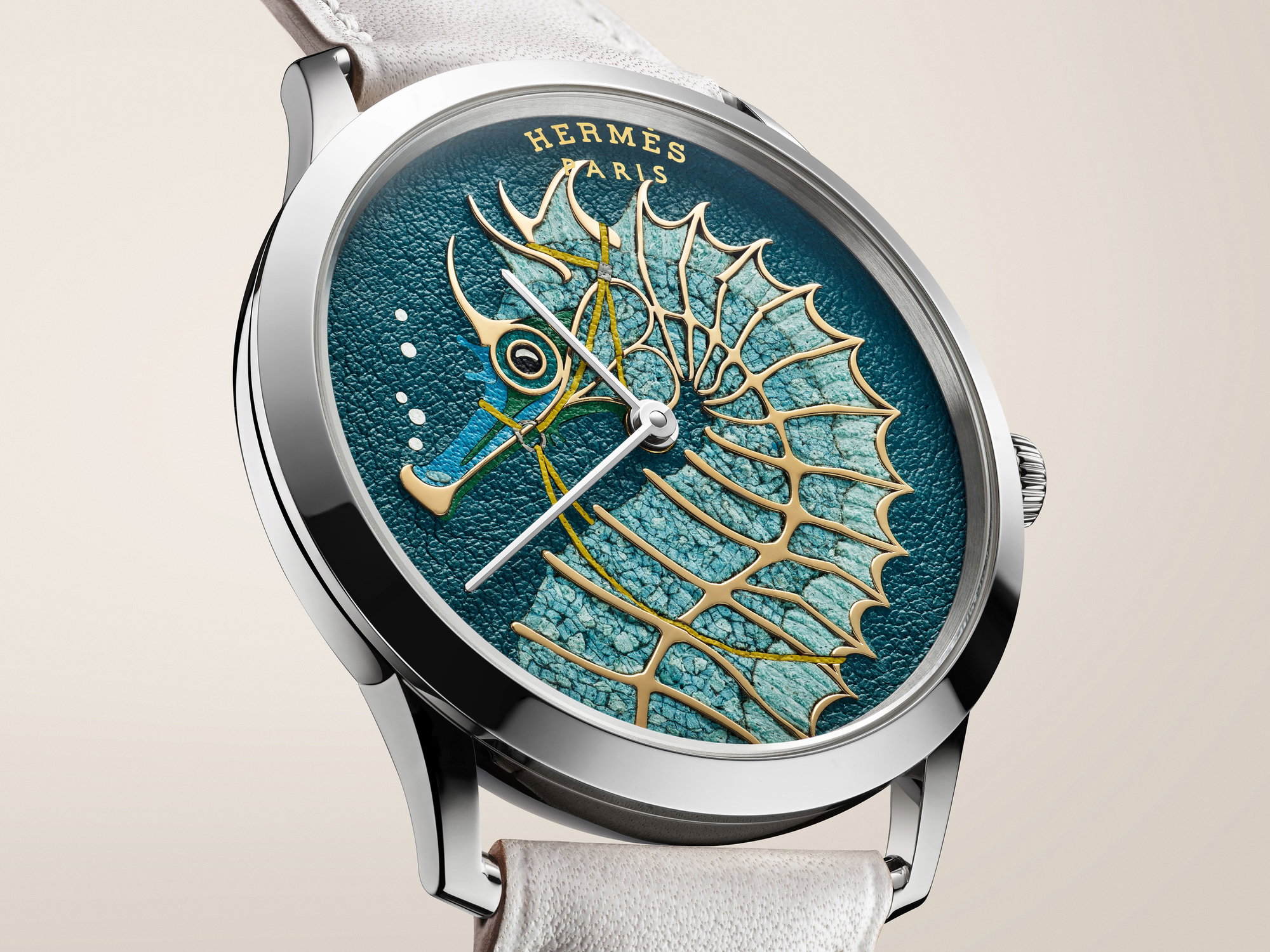 Hermès Slim d'Hermès Hippocampe Blue