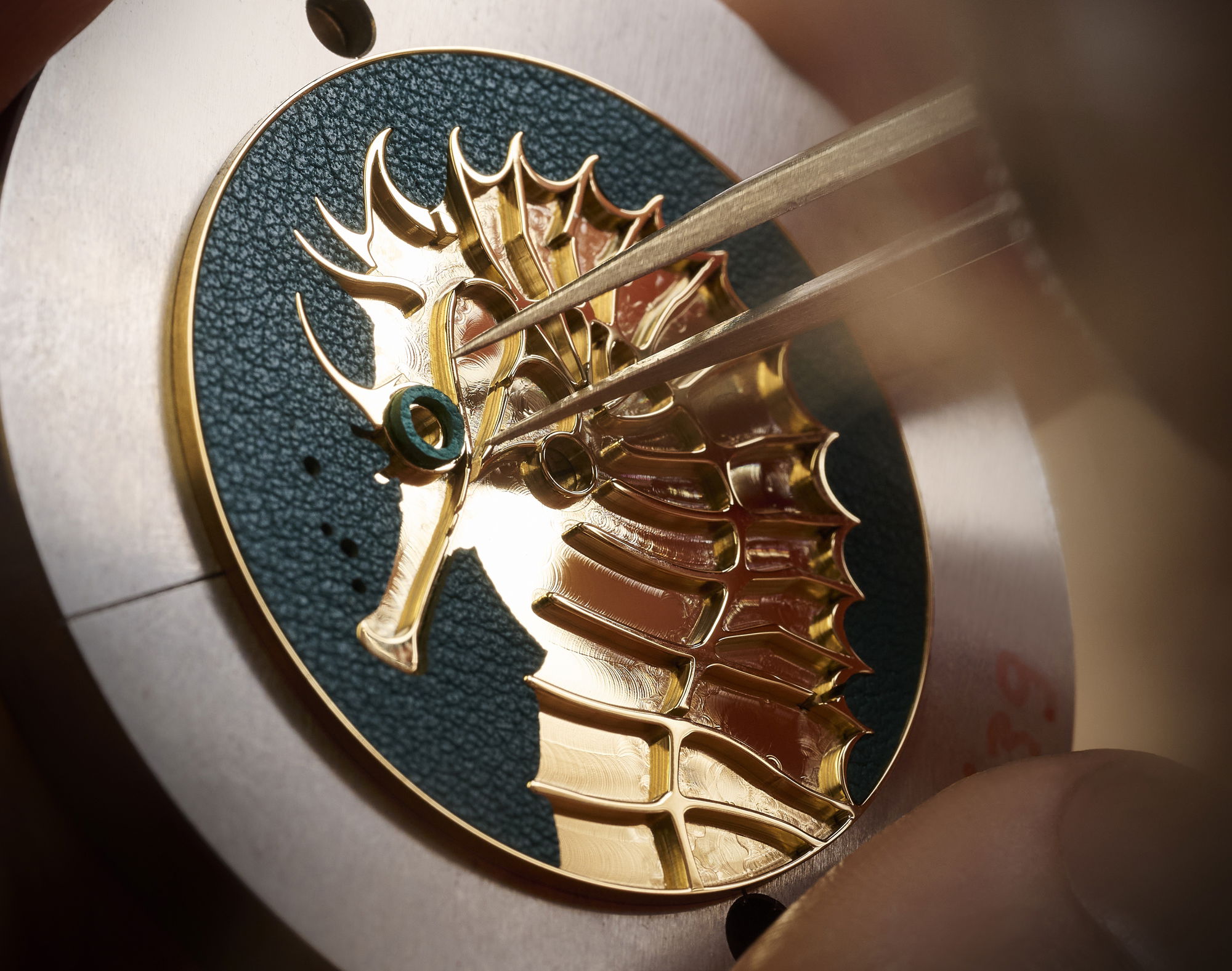 Hermès Slim d&#039;Hermès Hippocampe Blue