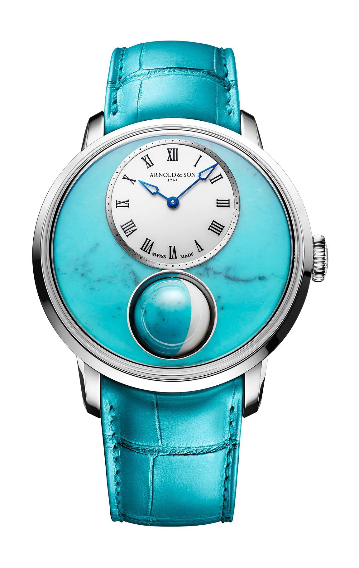 Arnold & Son Luna Magna Steel Turquoise