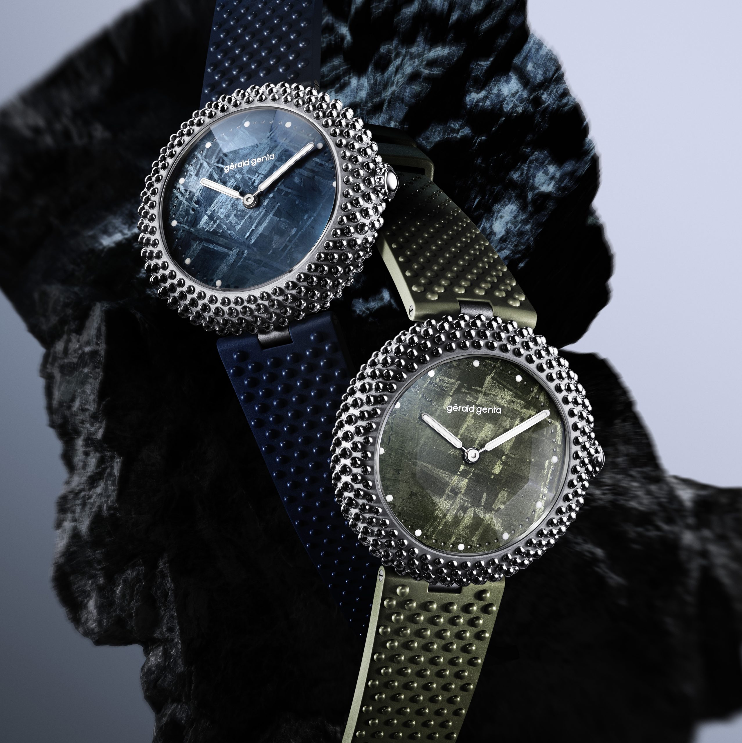 Gerald Genta Gentissima Oursin 41 Green meteorite