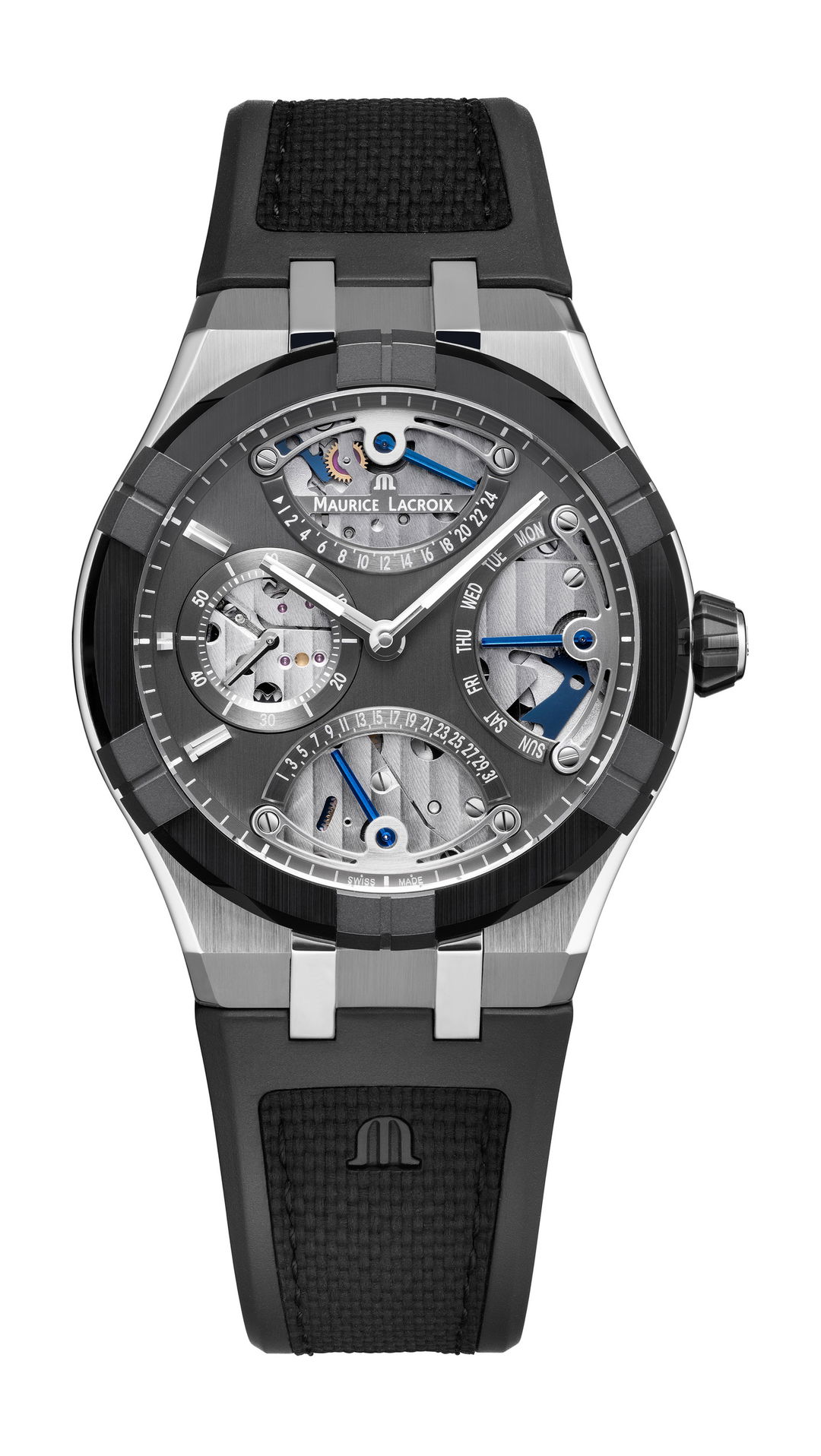 スイス人作家　マーカス・レッチャー　御深井大鉢 Maurice Lacroix Aikonic Master Triple Retrograde – $7,990