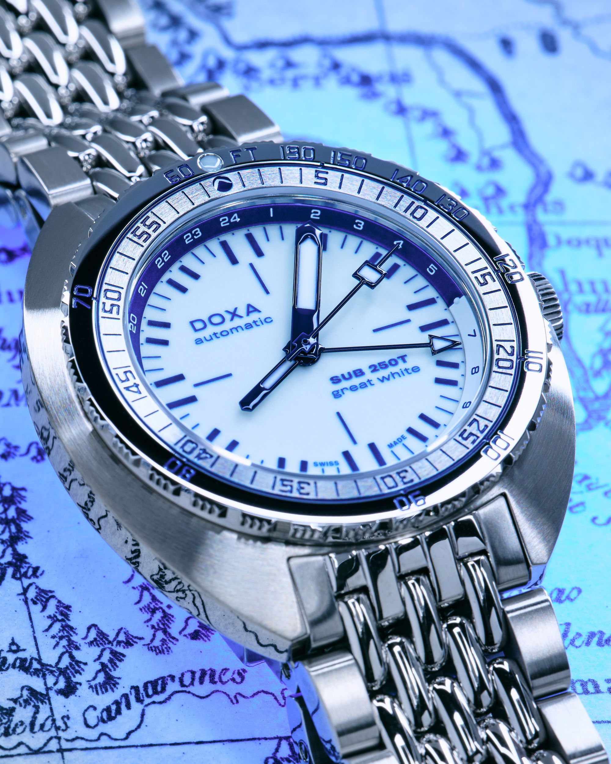 Doxa SUB 250T GMT &quot;Great White&quot; Topper Edition