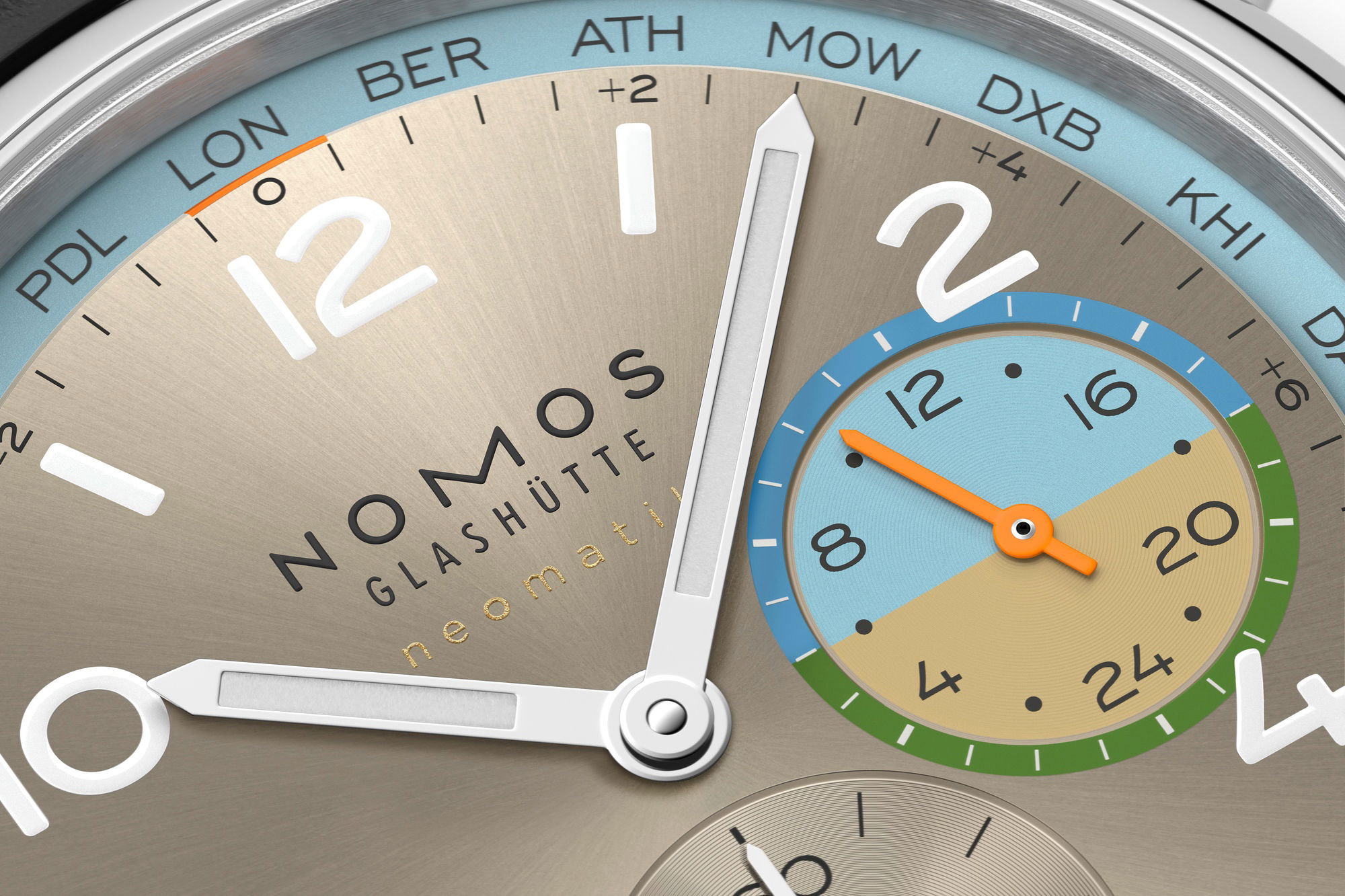Nomos Glashütte Club Sport neomatik Worldtimer Roam