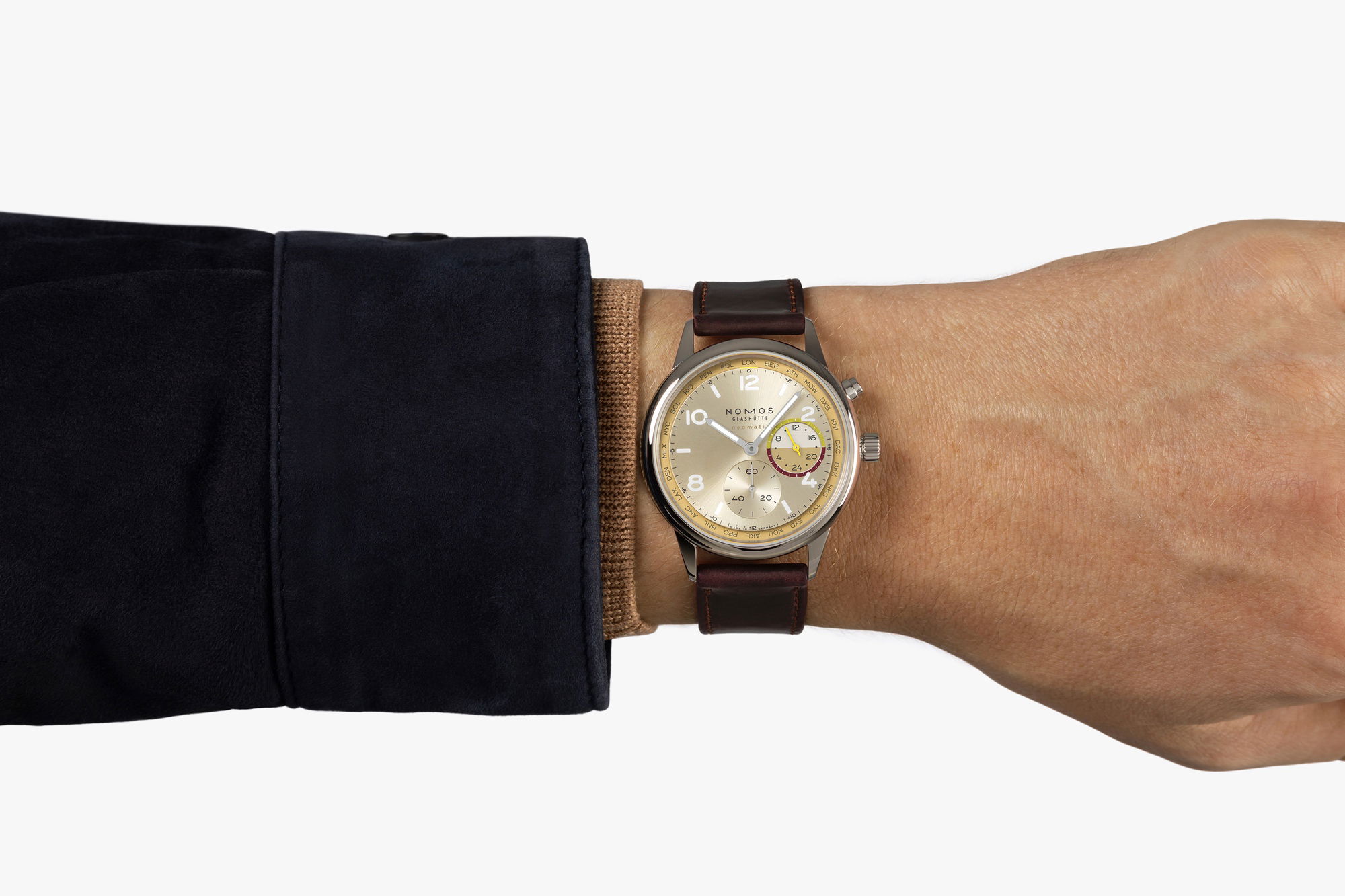 Nomos Glashütte Club Sport neomatik Worldtimer Reverie