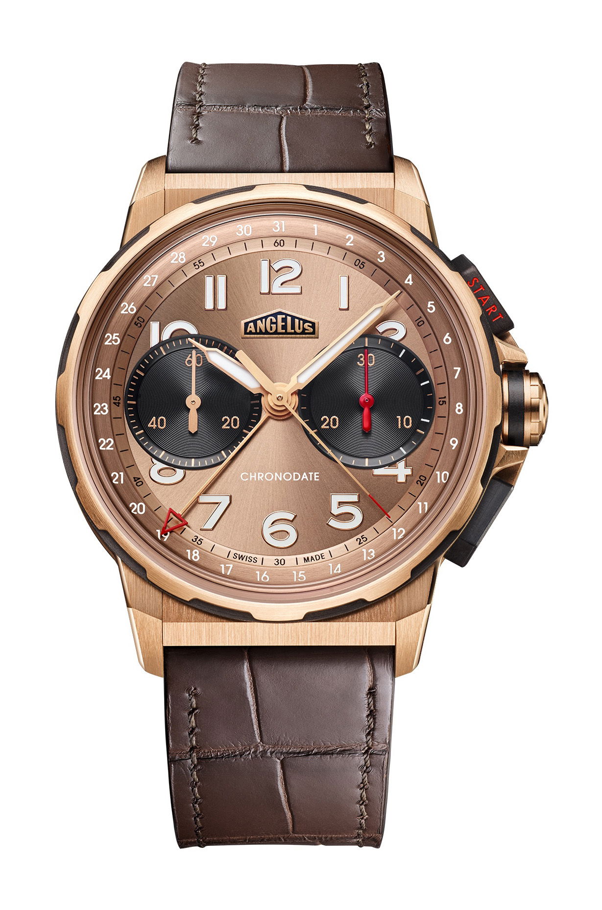 Angelus Chronodate Gold MoKa