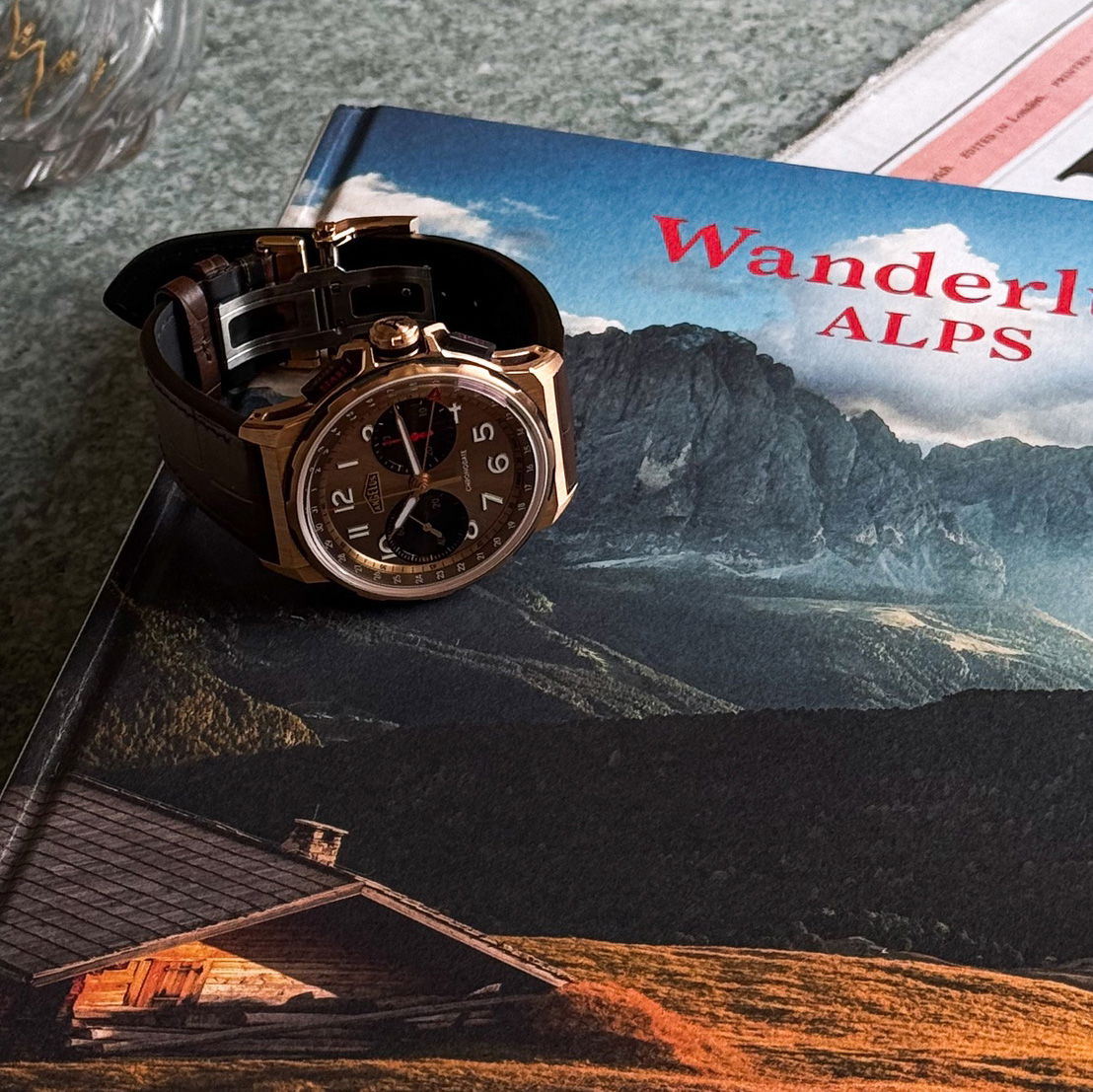 Angelus Chronodate Gold MoKa