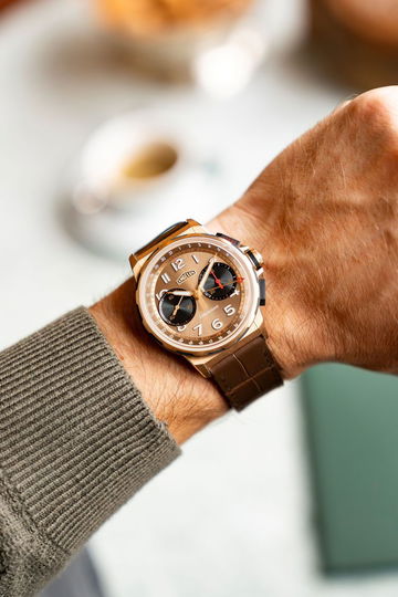 Angelus Chronodate Gold MoKa