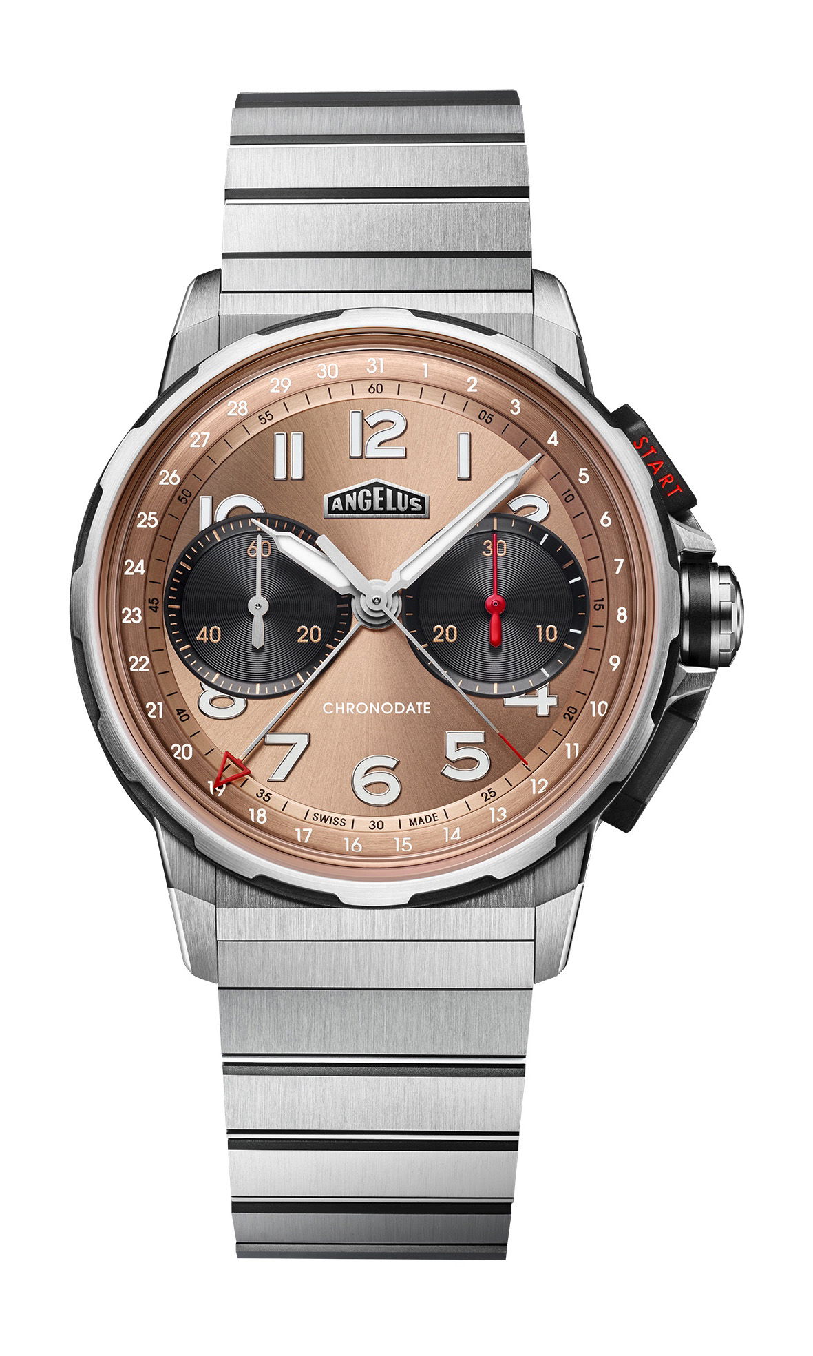 Angelus Chronodate Titanium Moka