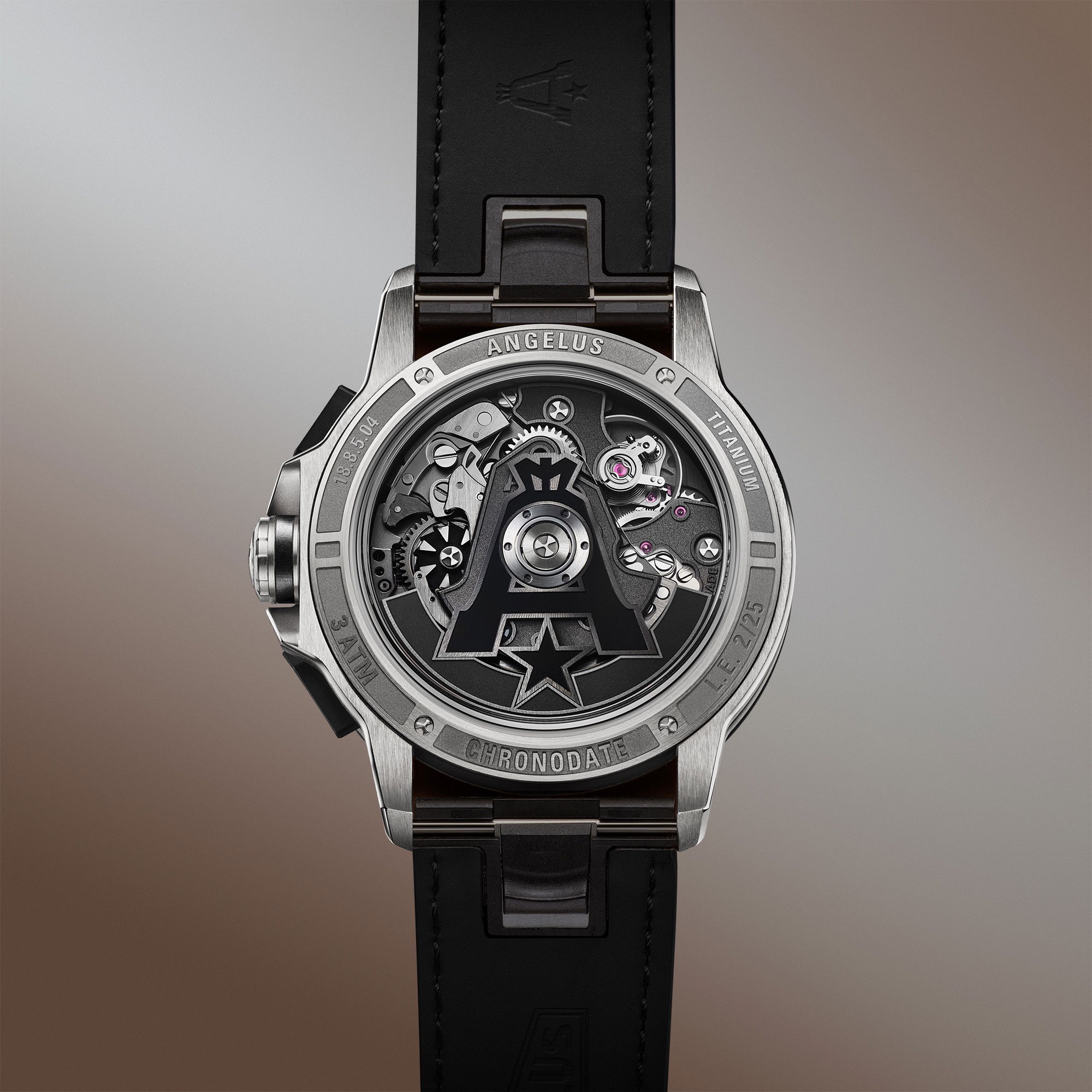 Angelus Chronodate Titanium Moka