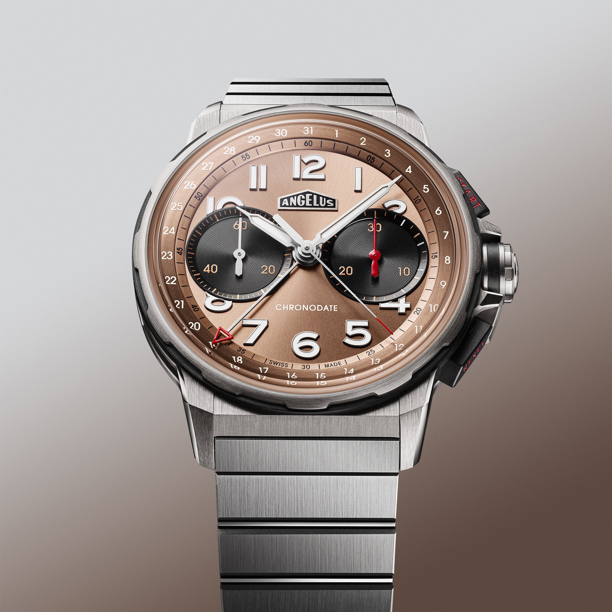 Angelus Chronodate Titanium Moka