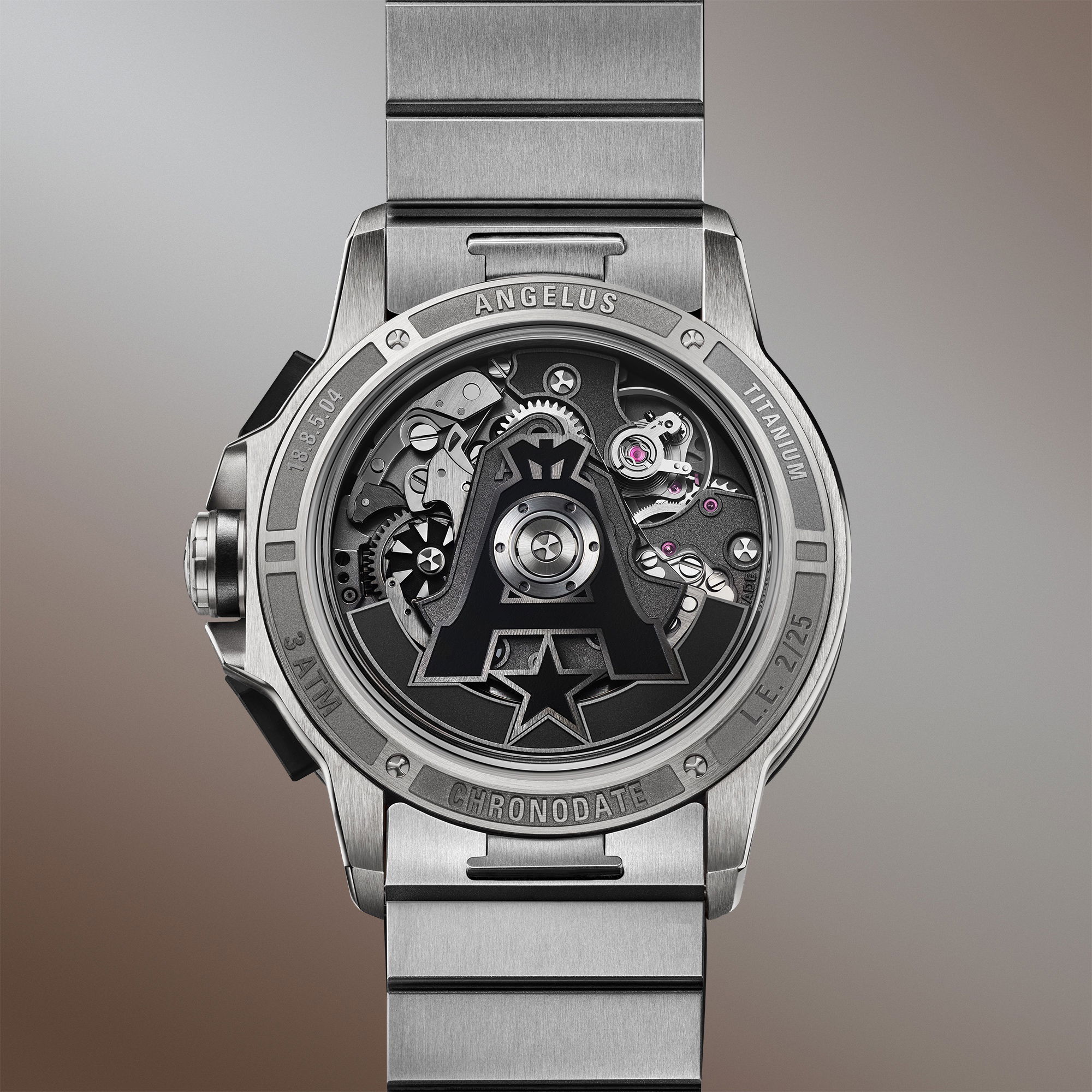 Angelus Chronodate Titanium Moka