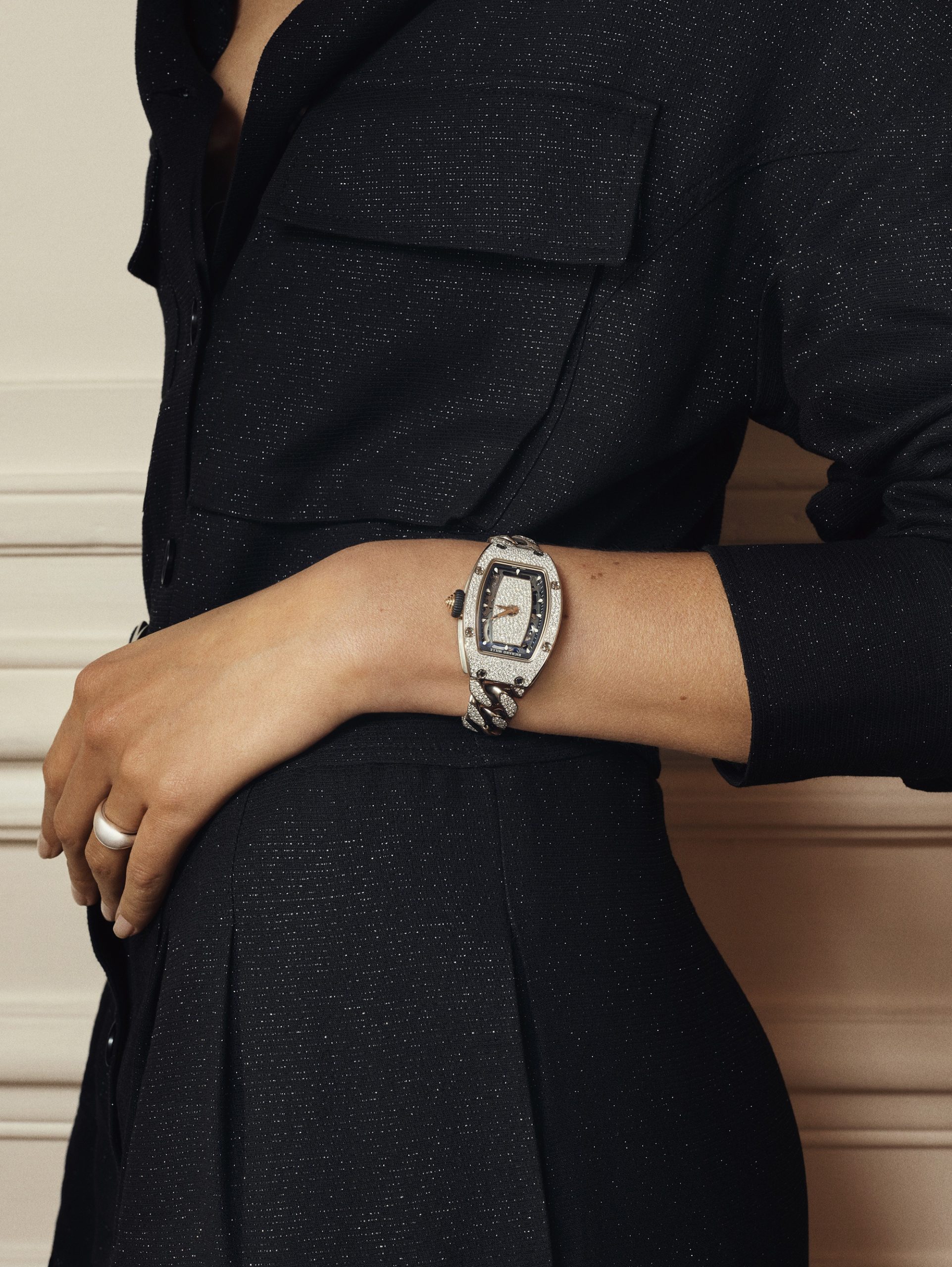 Richard Mille RM 07-01 Automatic Winding White Gold Gourmette