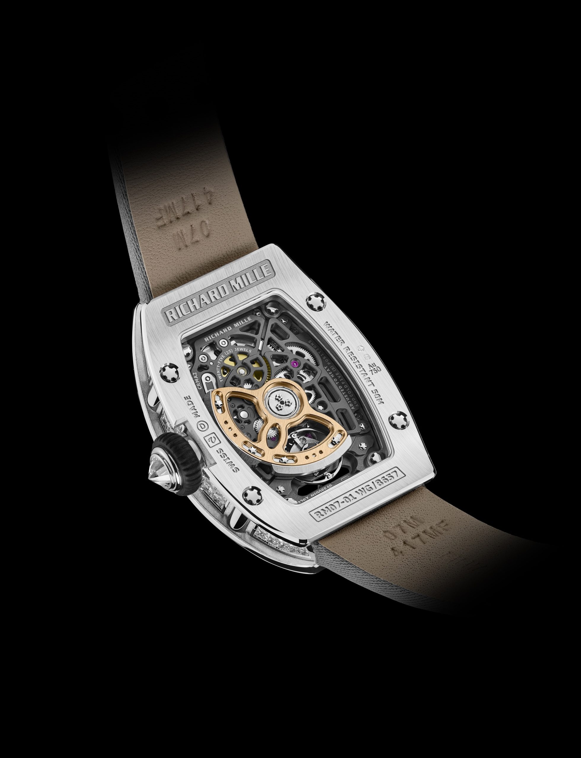 Richard Mille RM 07-01 Automatic Winding White Gold Baguette