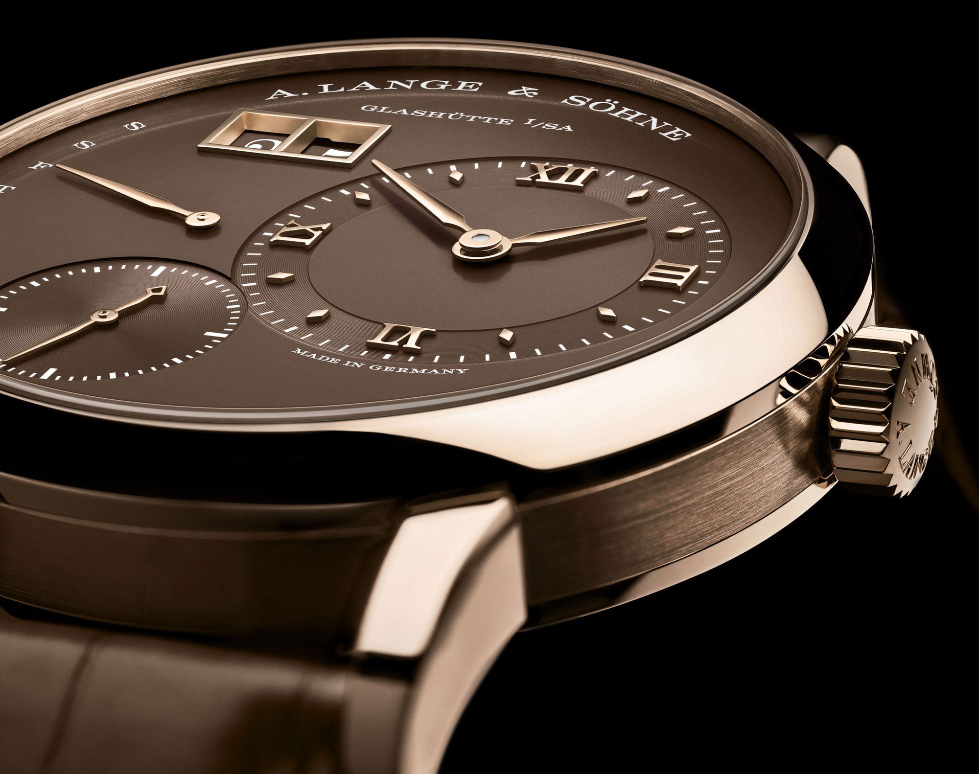 A. Lange &amp; Söhne Lange 1 Daymatic Honeygold