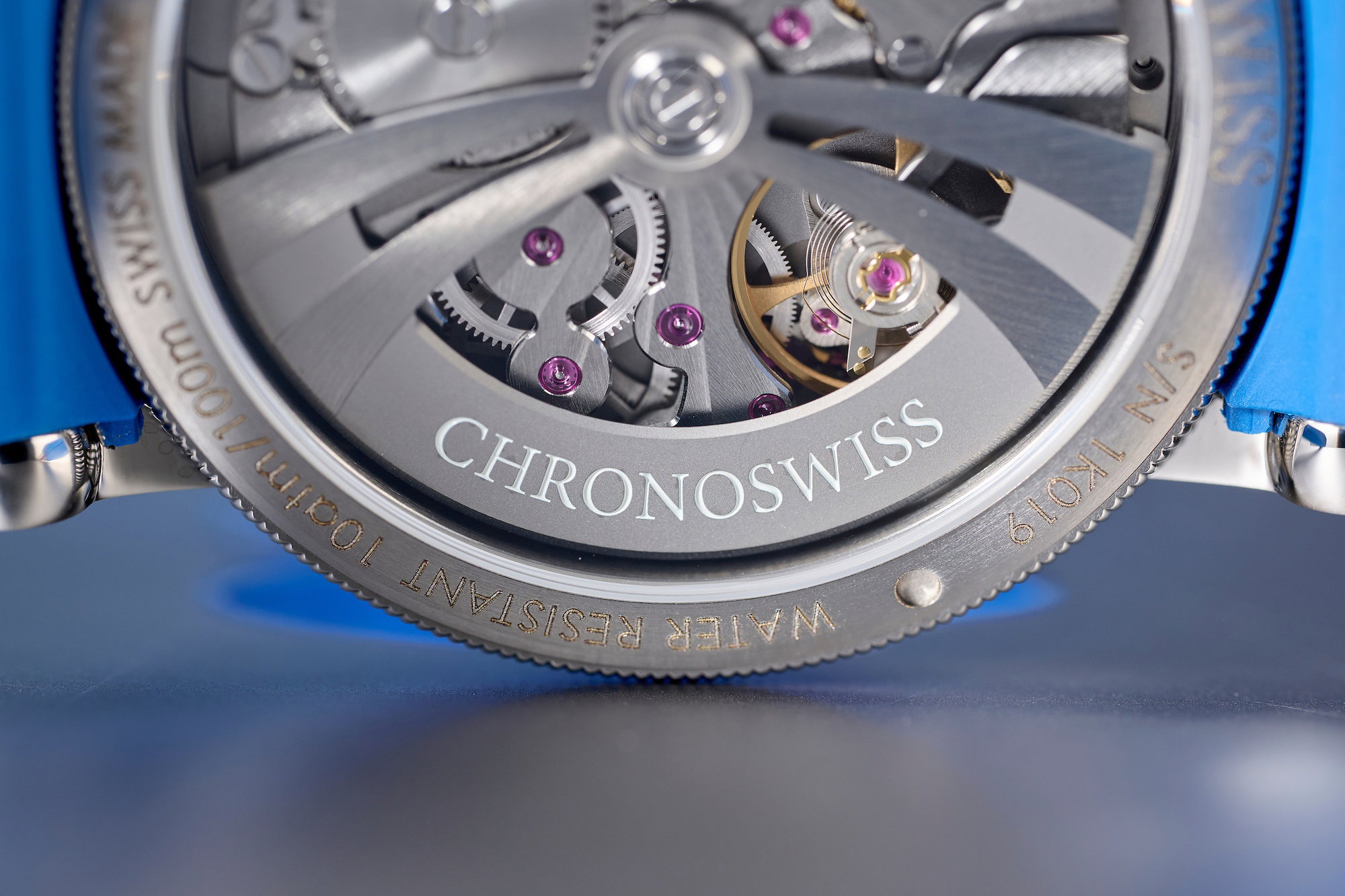 Chronoswiss ReSec Vertical Blue Manufacture – CH-6923T.1-BL