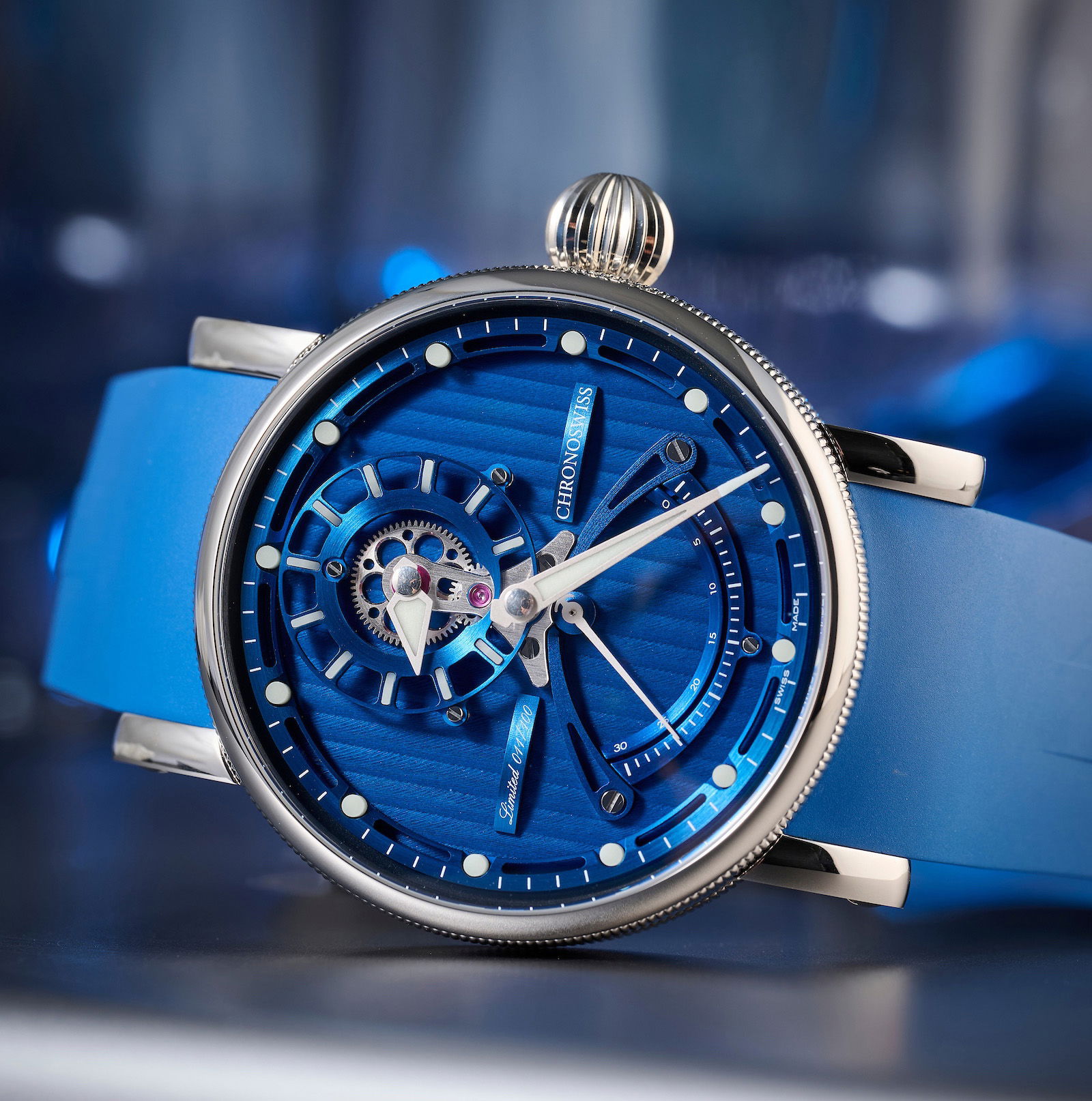 Chronoswiss ReSec Vertical Blue Manufacture