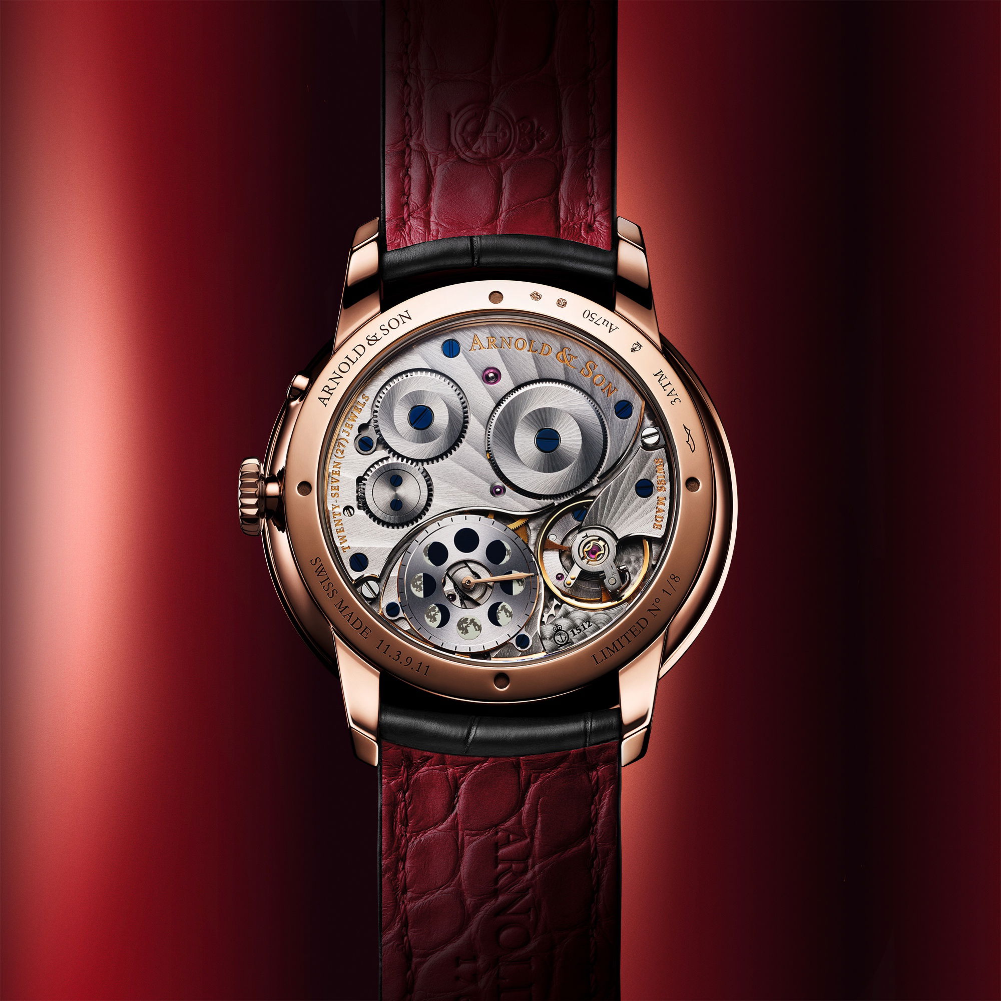 Arnold &amp; Son Perpetual Moon 41.5 Red Gold “Year of the Horse”