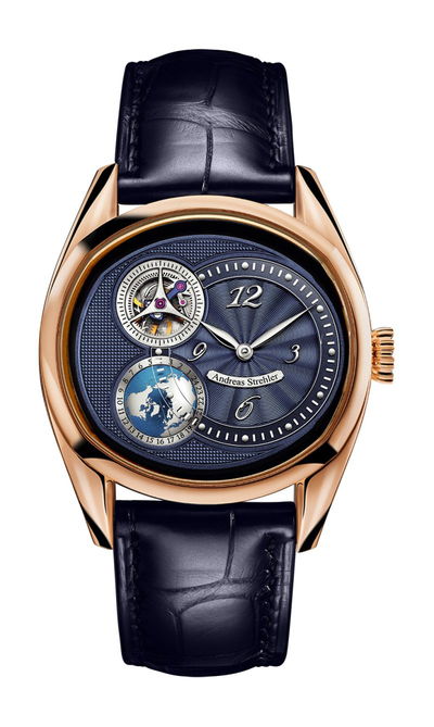 Andreas Strehler Sauterelle à Heure Mondiale Red Gold