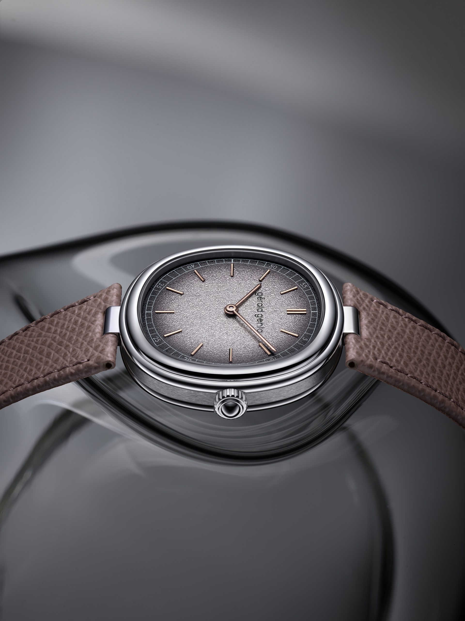 Gerald Genta Geneva Time Only Grafite