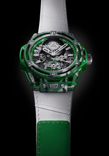Hublot Big Bang Tourbillon Novak Djokovic Goat Edition Green