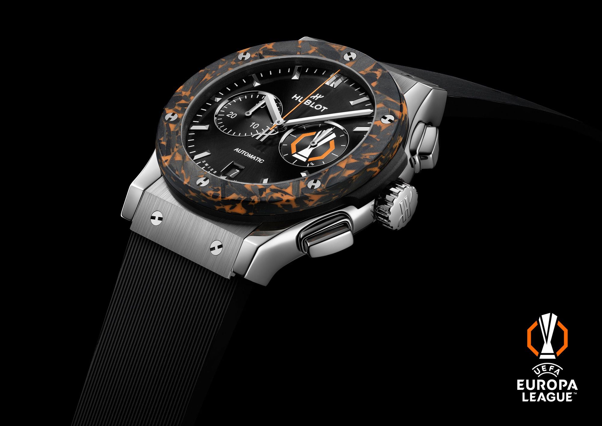 Hublot Classic Fusion Chronograph UEFA Europa League Titanium Carbon