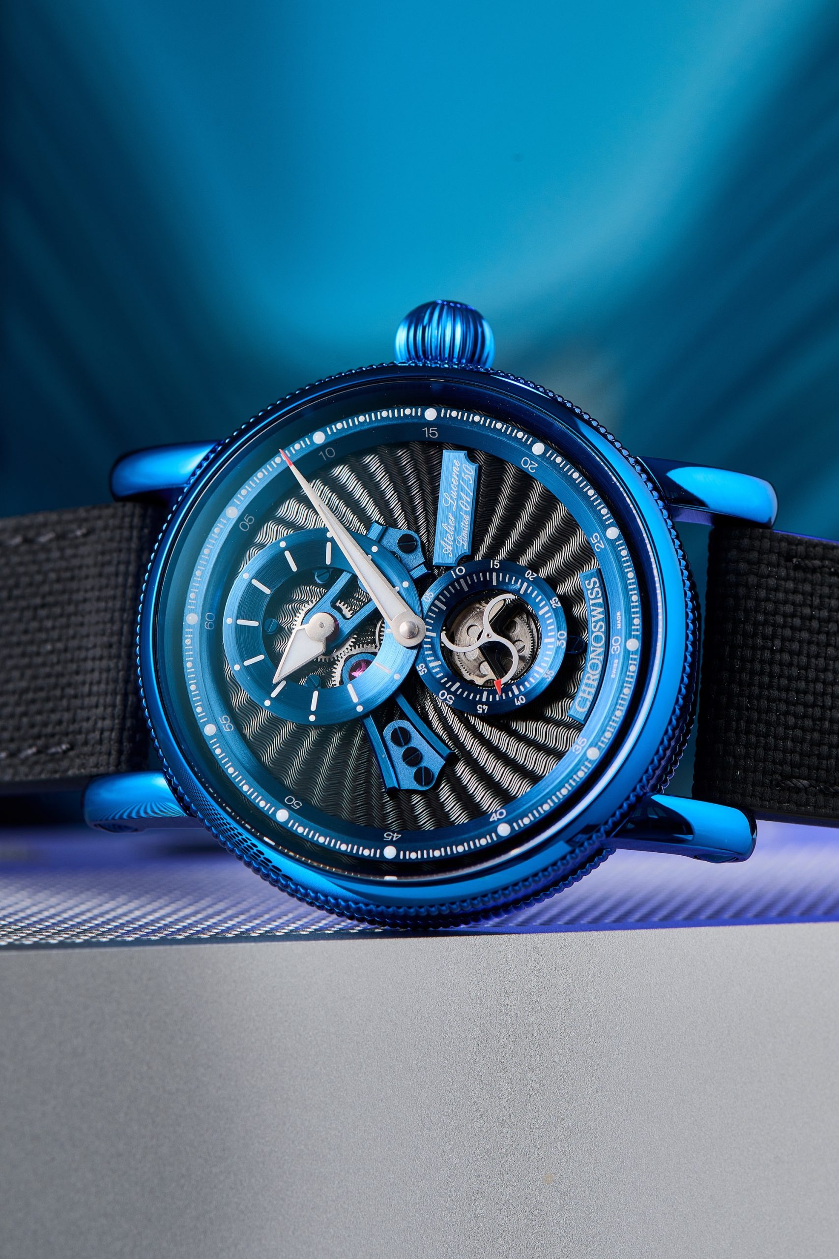 Chronoswiss Open Gear Blue Spark