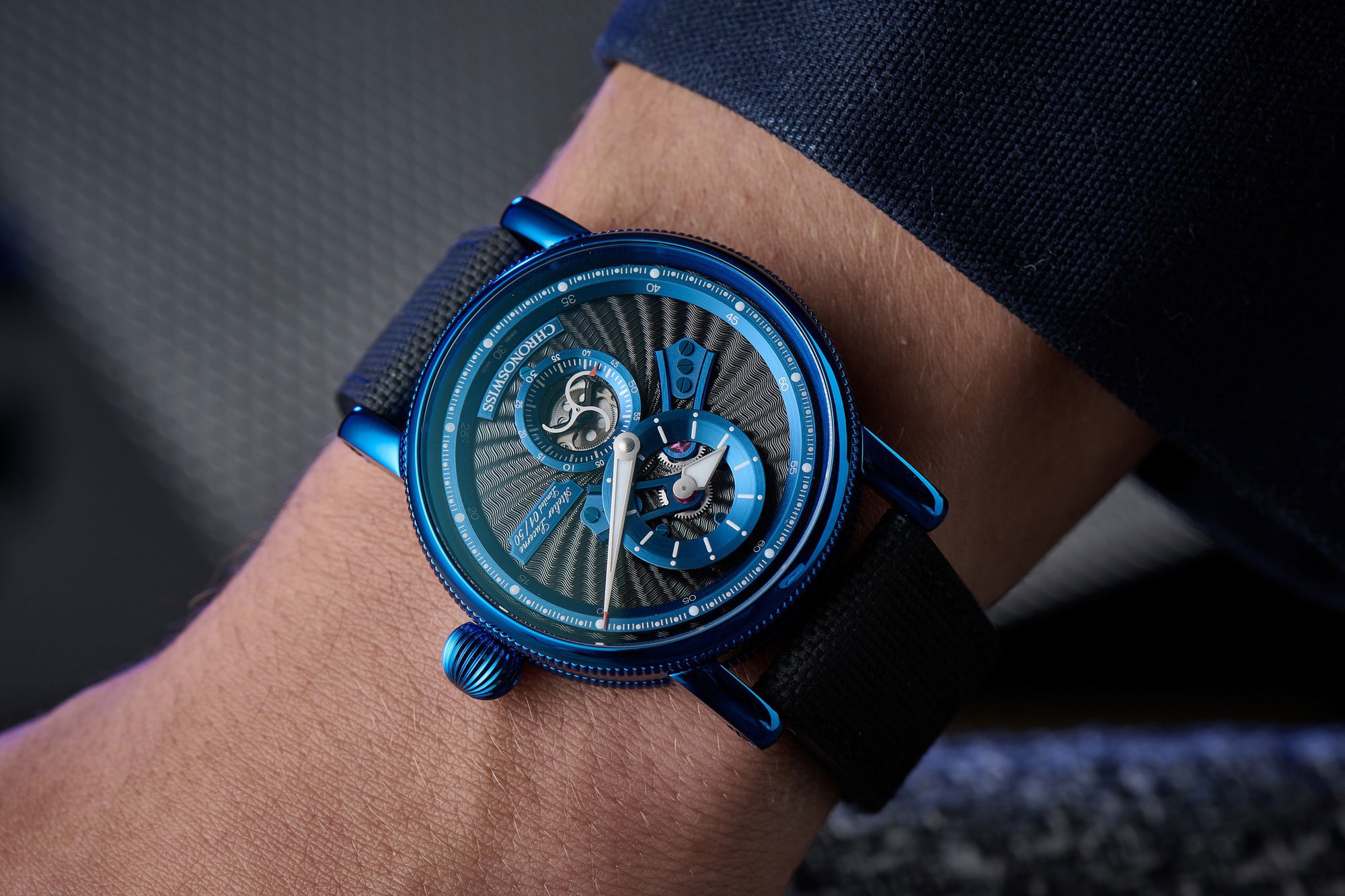 Chronoswiss Open Gear Blue Spark