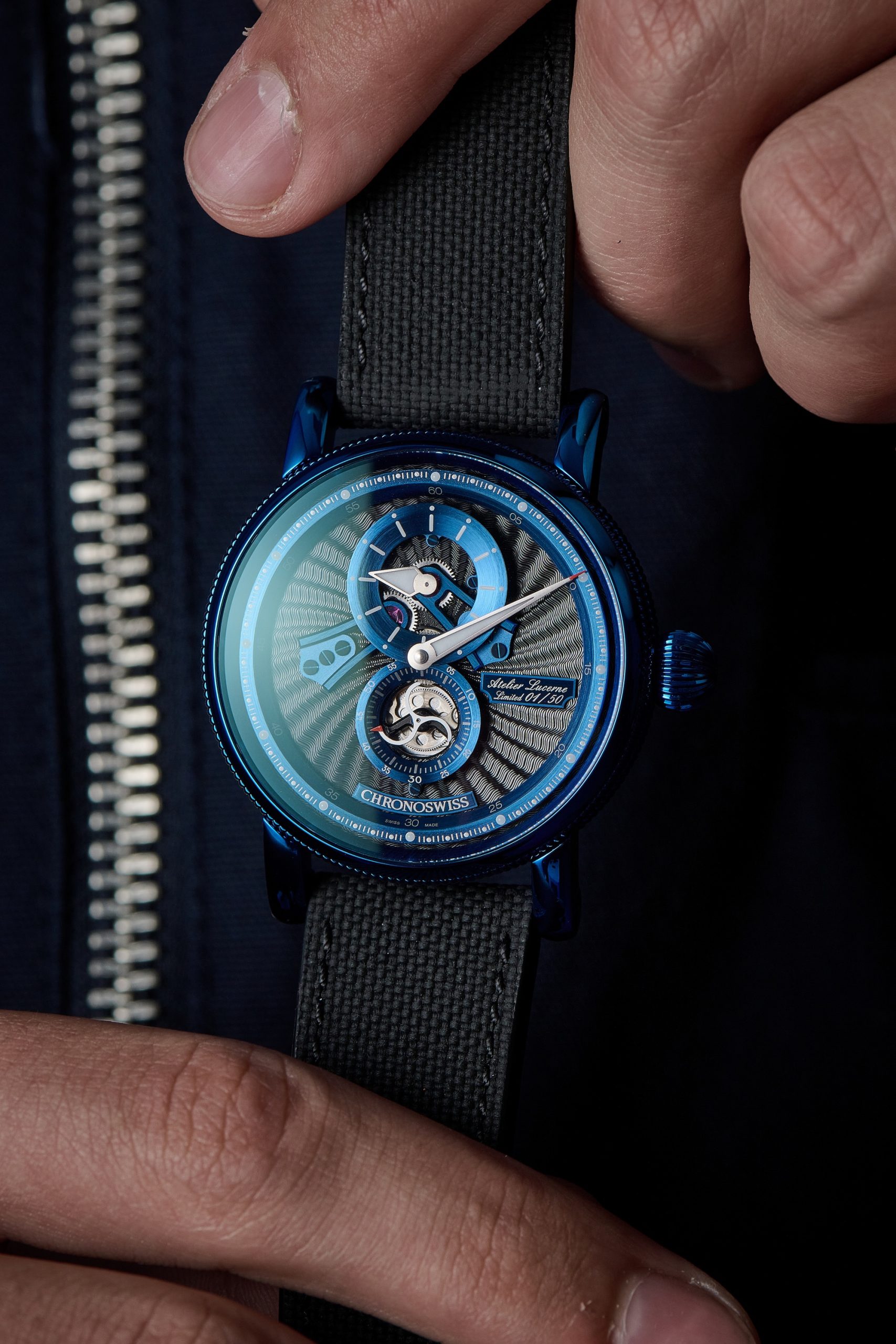 Chronoswiss Open Gear Blue Spark